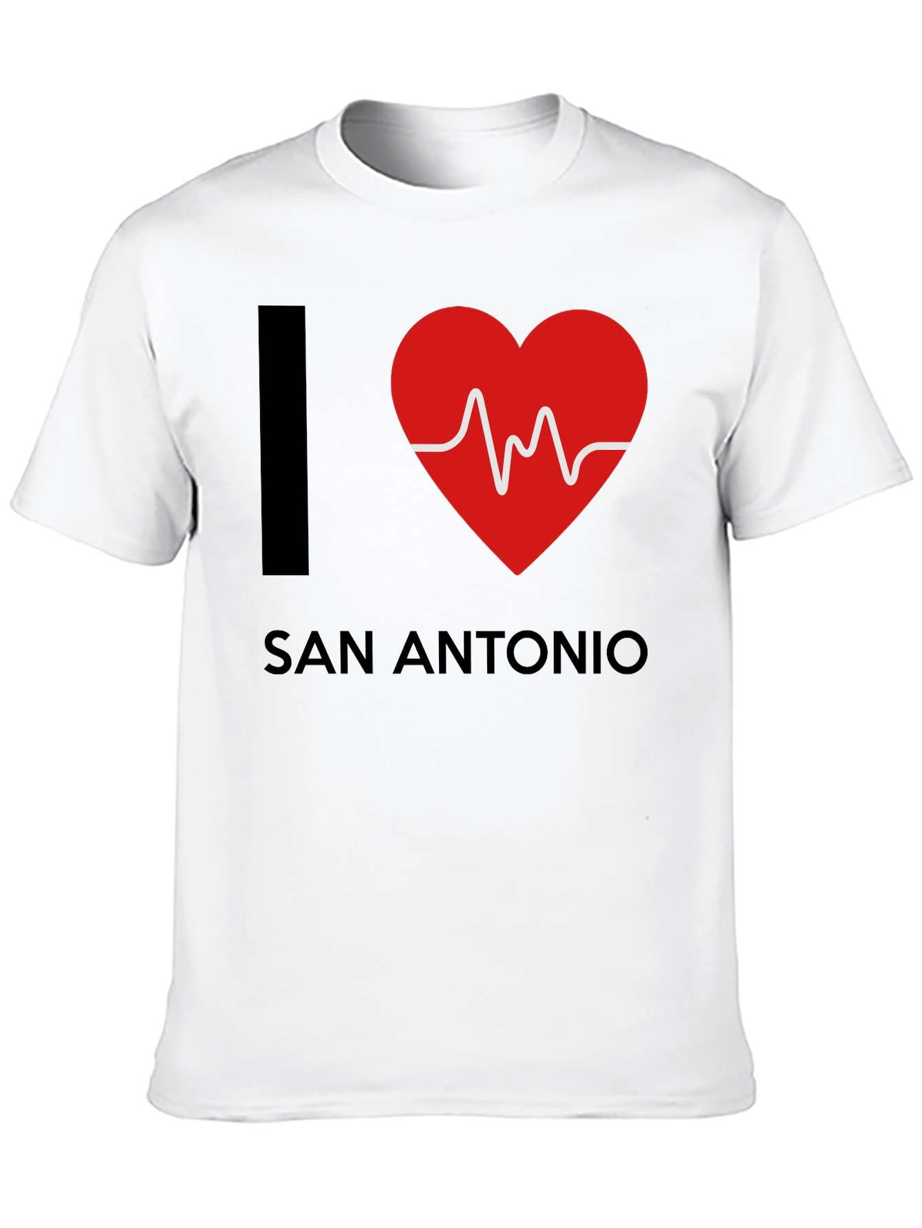 I Heart San Antonio Black Graphic Tee