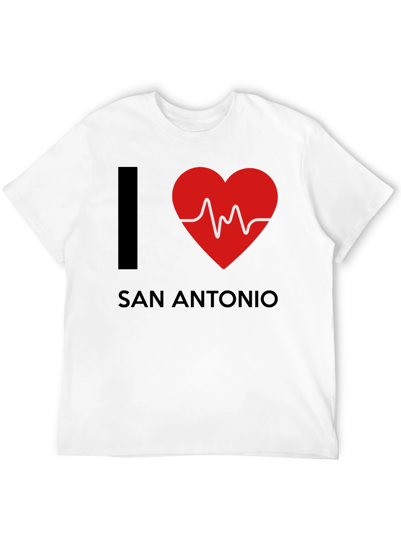 I Heart San Antonio Black Graphic Tee