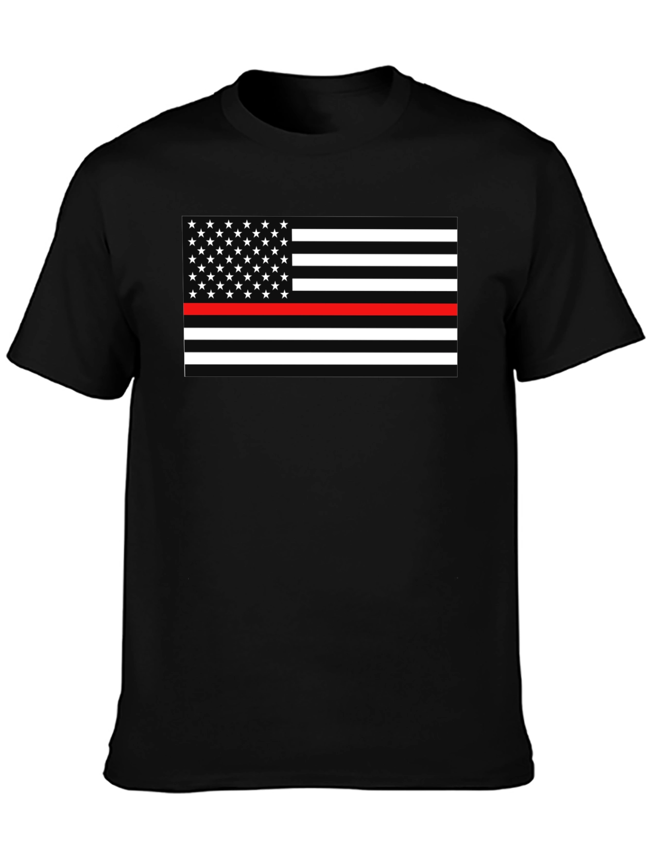 Thin Red Line American Flag Graphic Tee