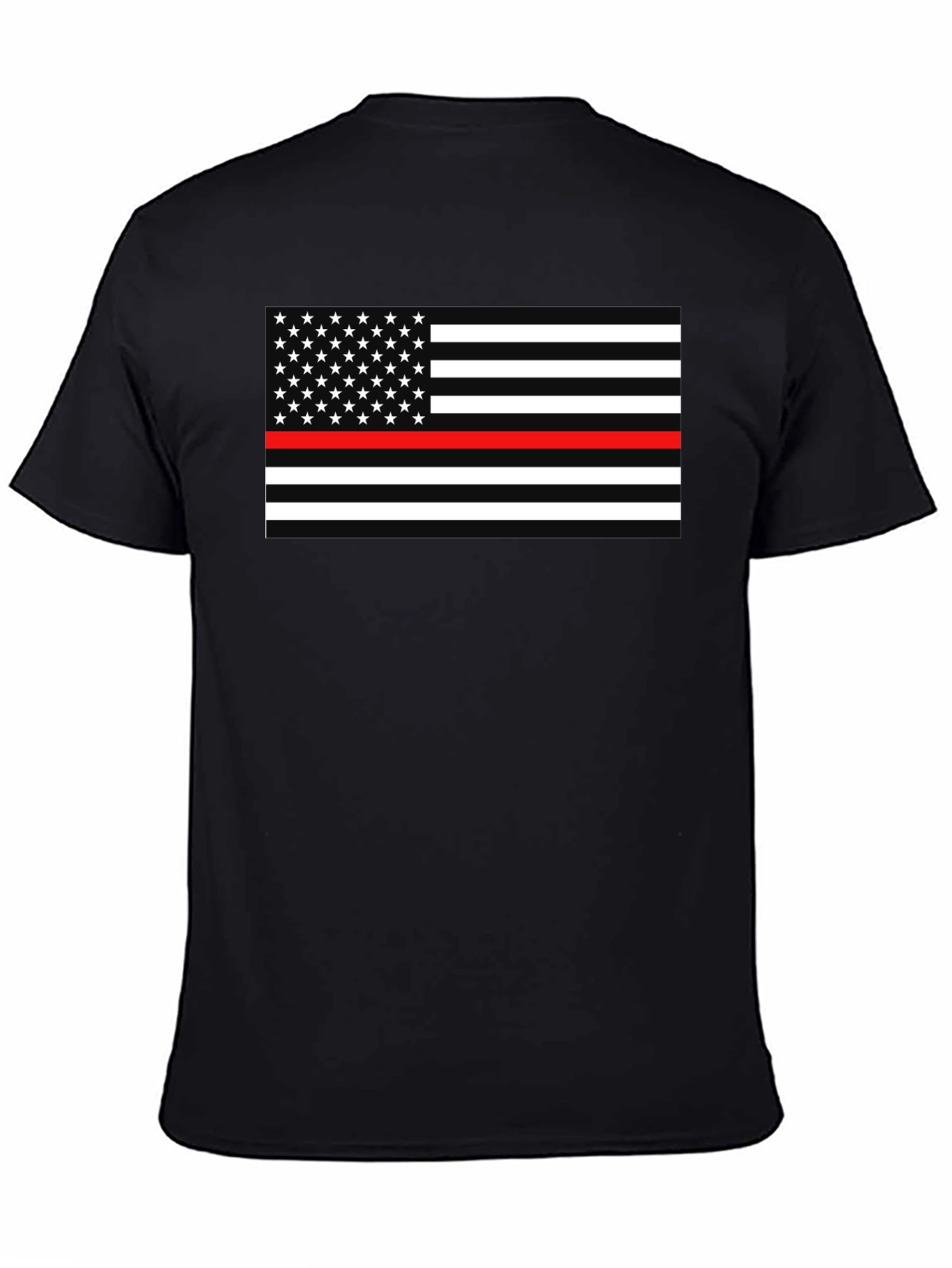Thin Red Line American Flag Graphic Tee
