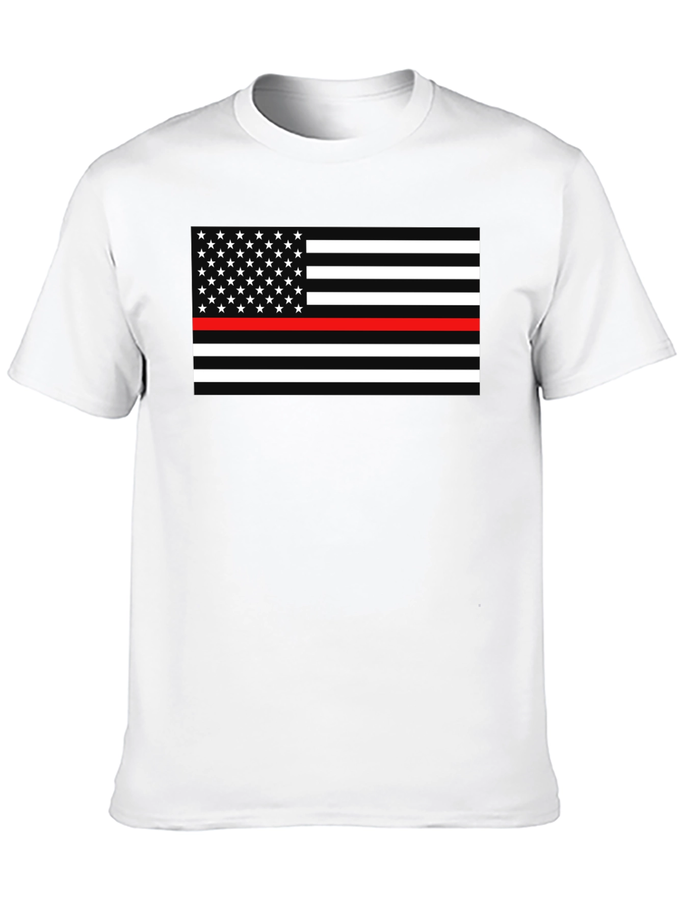 Thin Red Line American Flag Graphic Tee