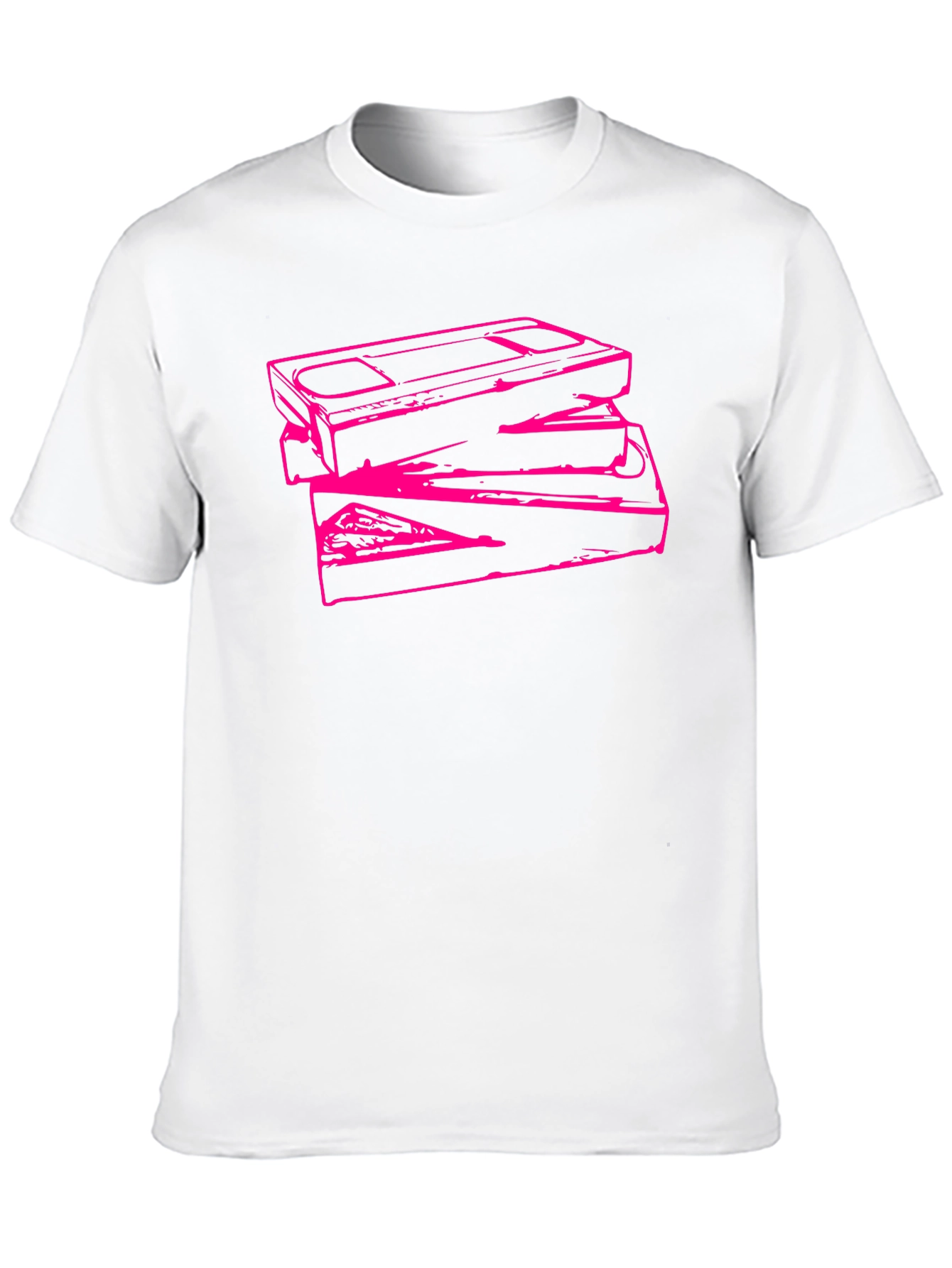 Retro Stacked VHS Tape Graphic Tee