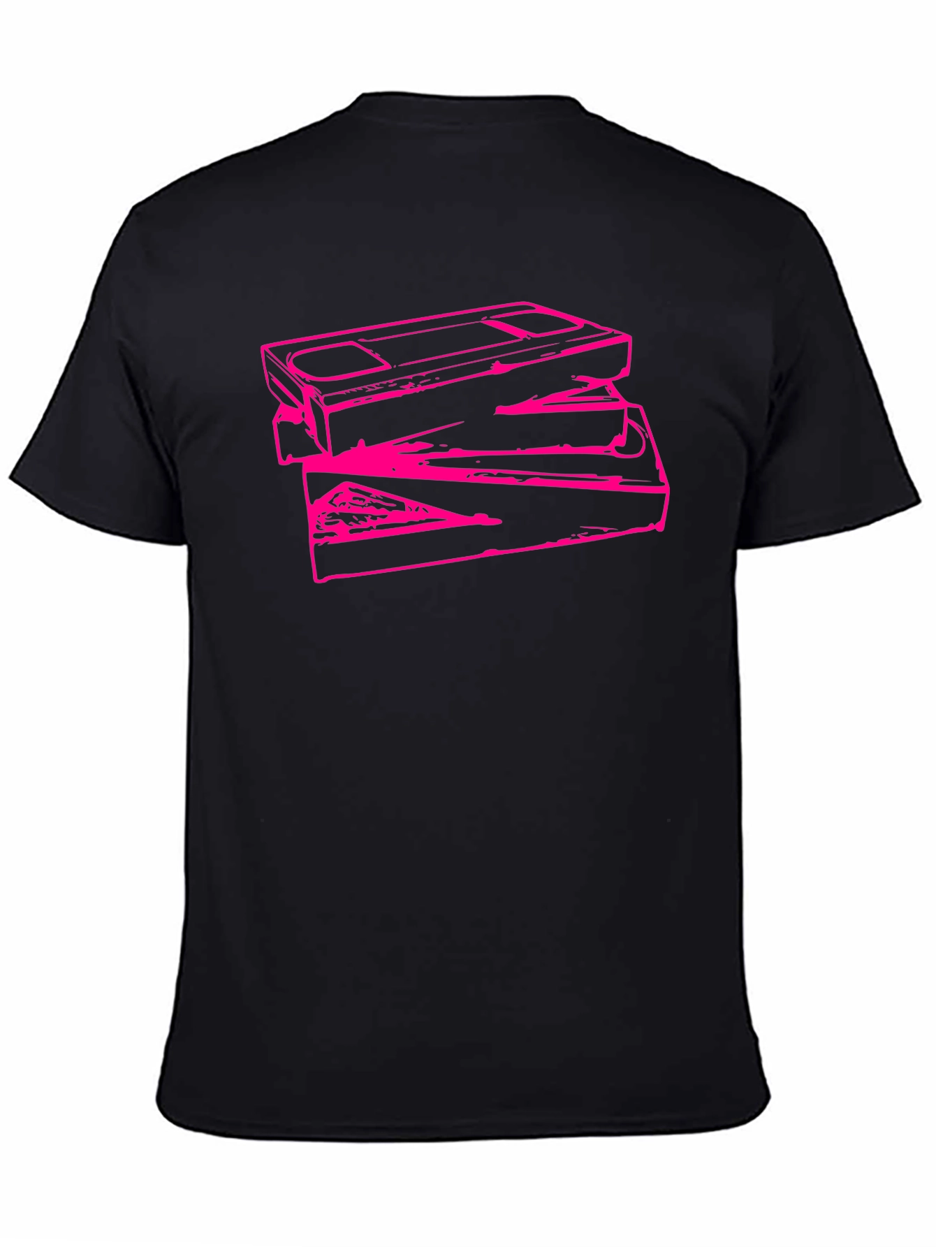 Retro Stacked VHS Tape Graphic Tee