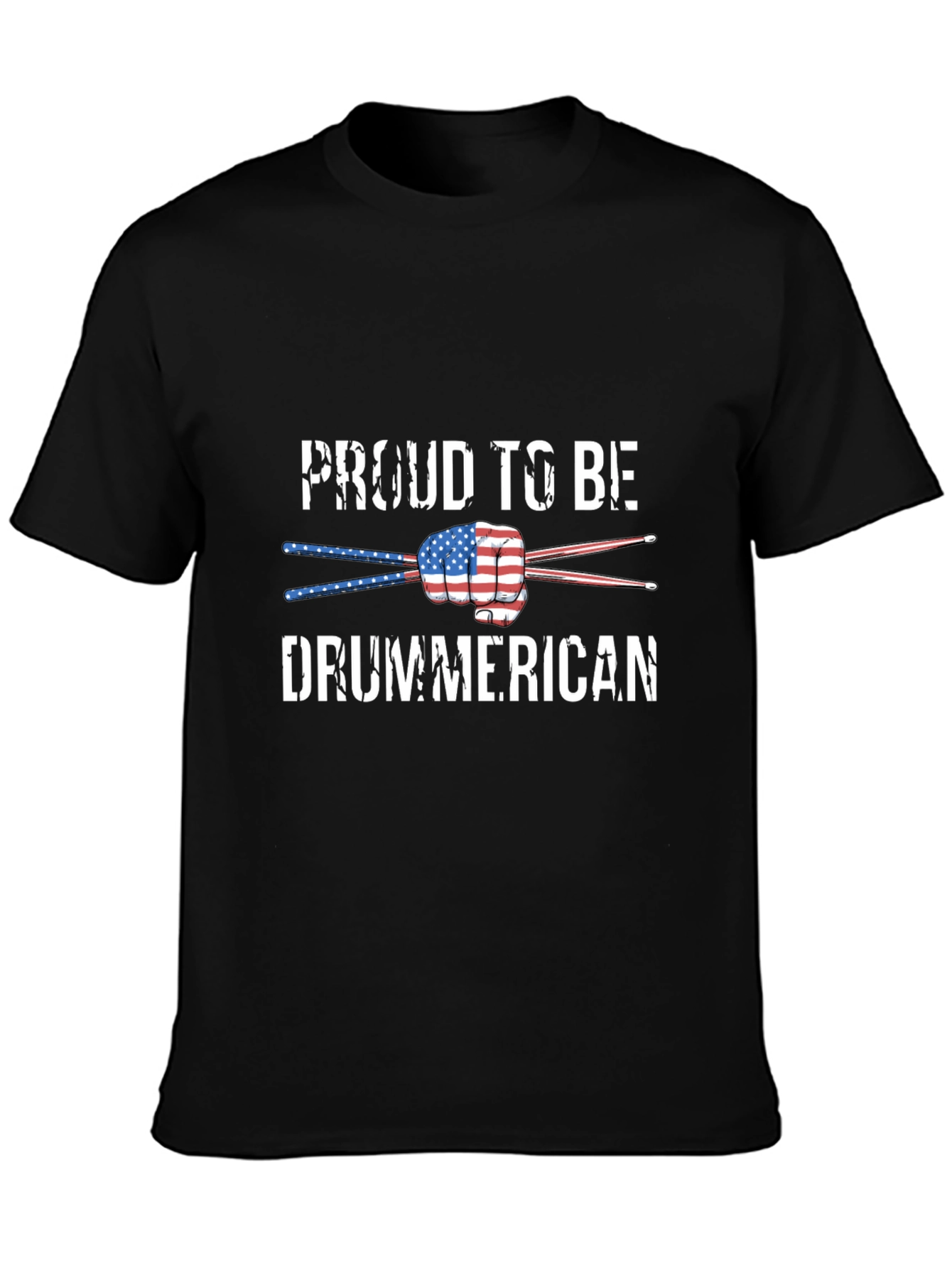 Proud Drummerican USA Flag T-Shirt
