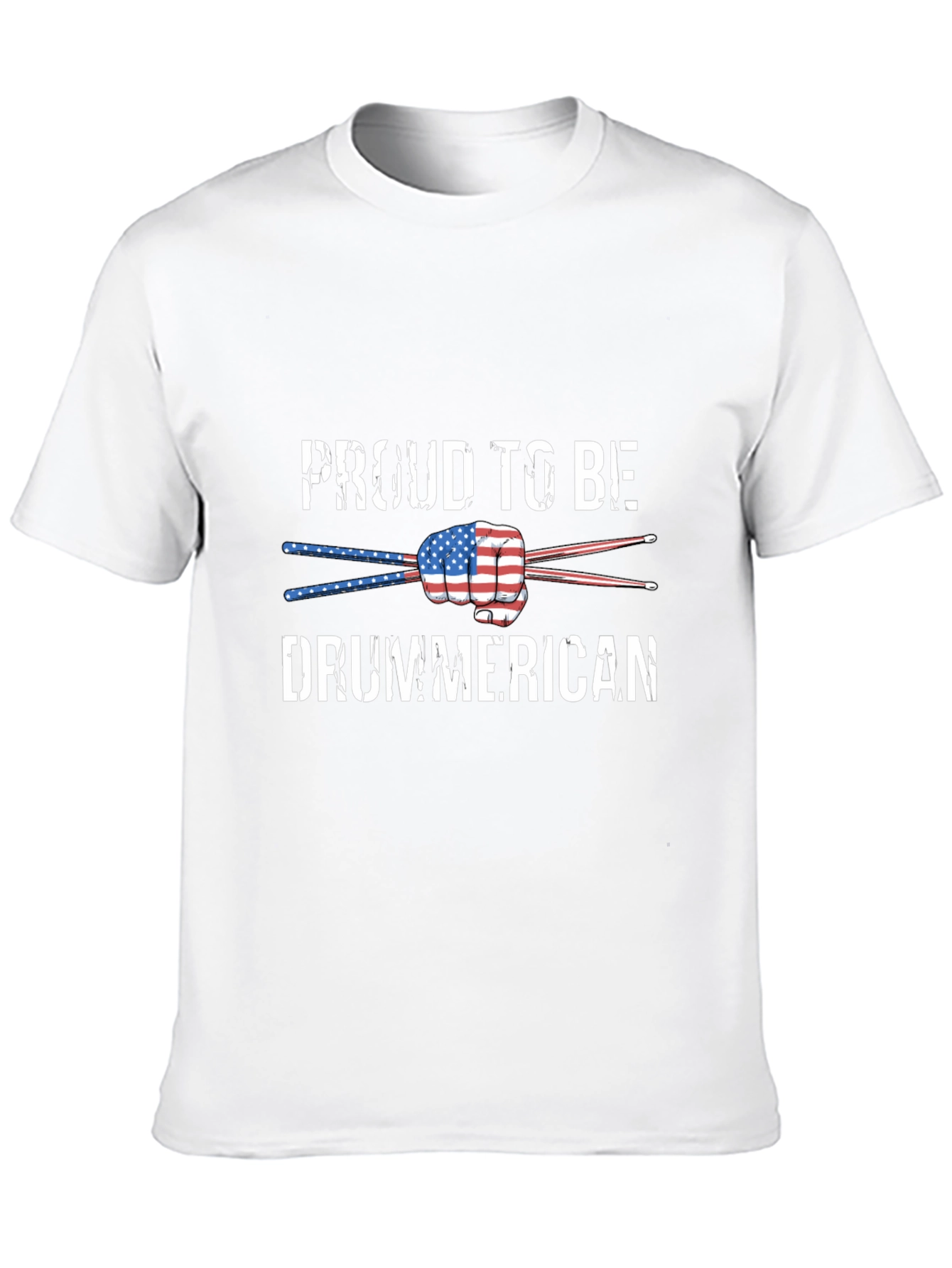 Proud Drummerican USA Flag T-Shirt
