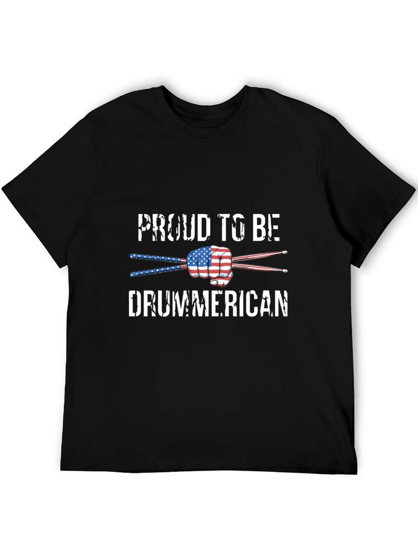 Proud Drummerican USA Flag T-Shirt