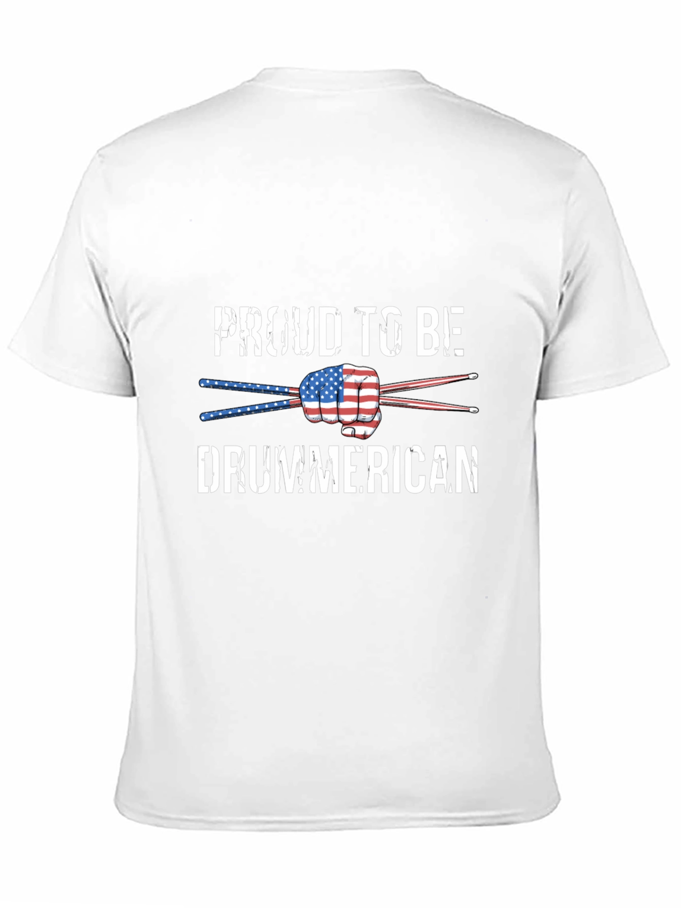 Proud Drummerican USA Flag T-Shirt
