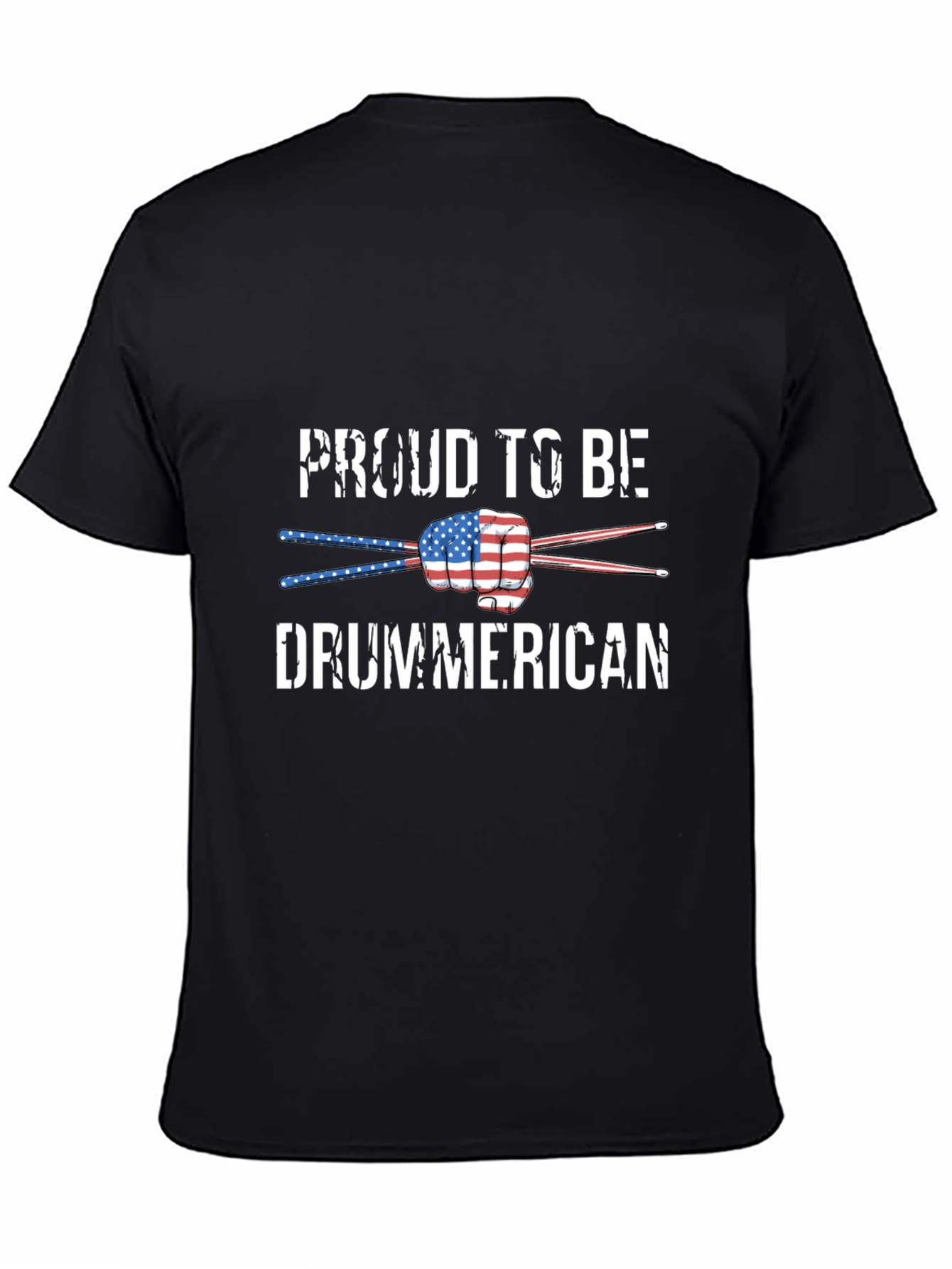 Proud Drummerican USA Flag T-Shirt