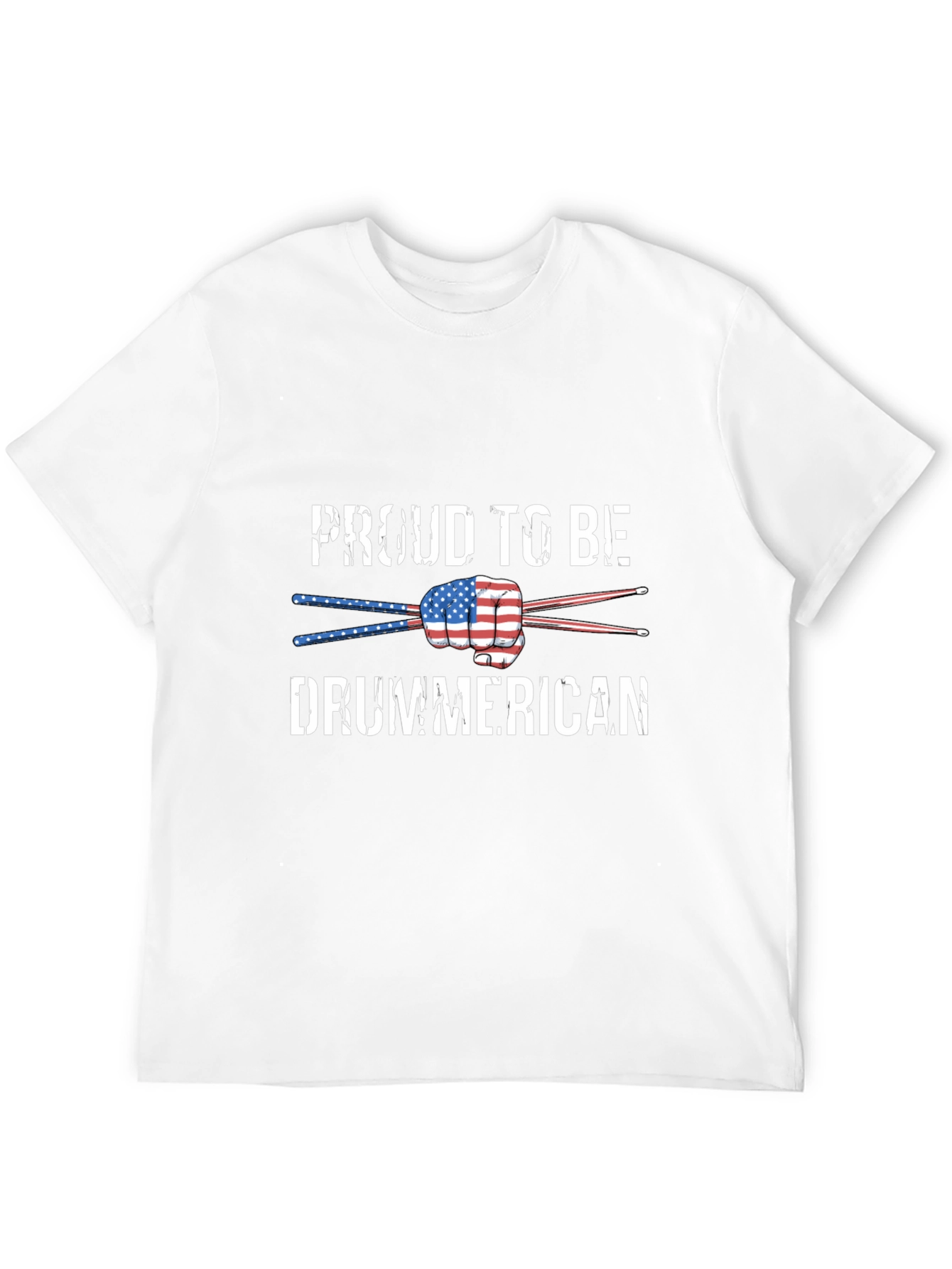 Proud Drummerican USA Flag T-Shirt