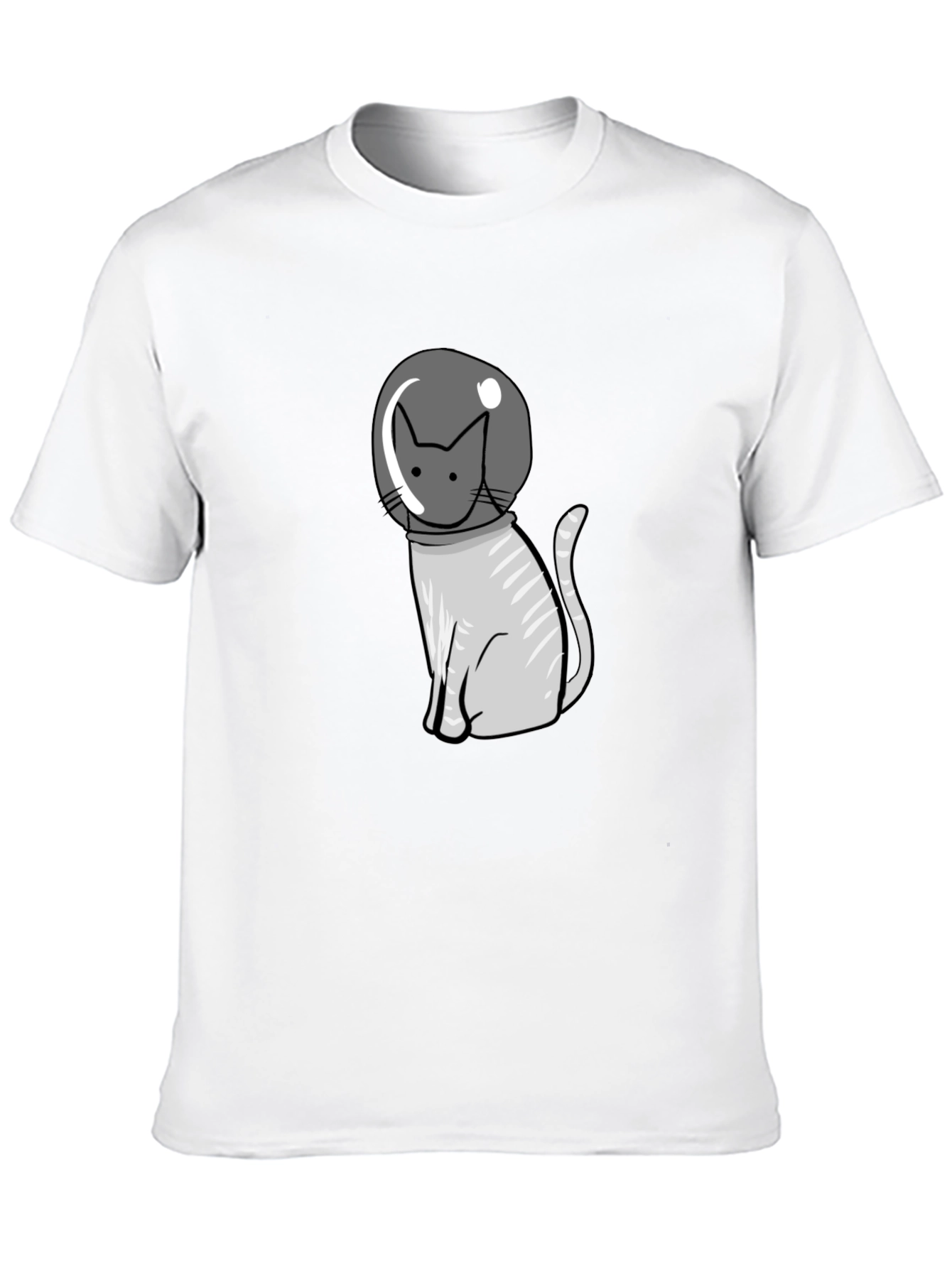Astronaut Cat Graphic Tee - Cool Space Kitten T-Shirt