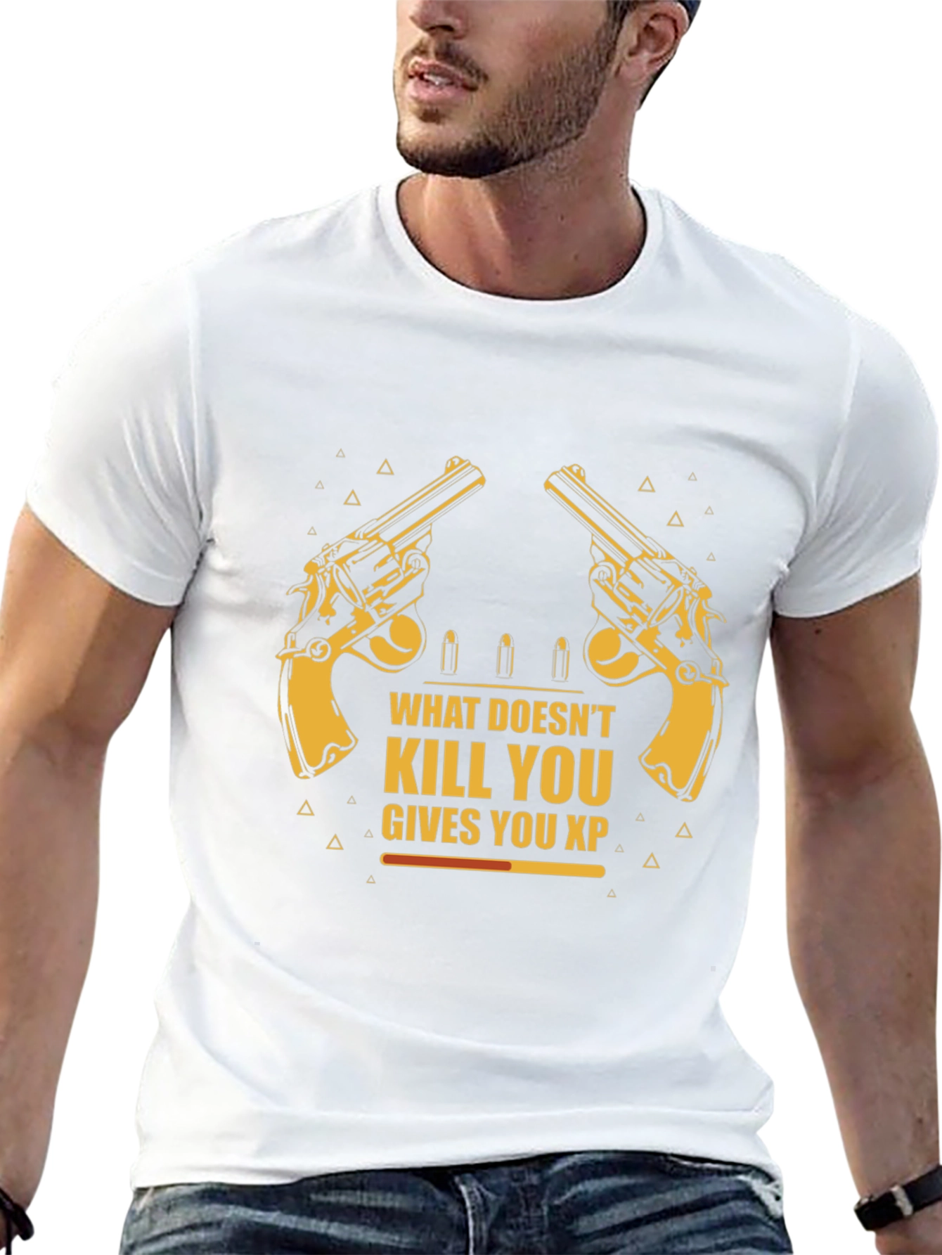 What Doesnt Kill You Gives XP Black Graphic Tee