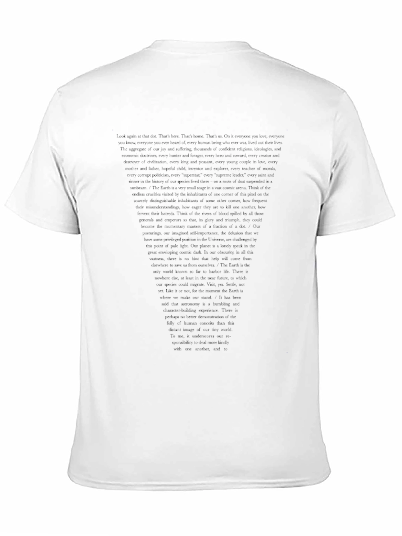 Text Graphic Black Tee