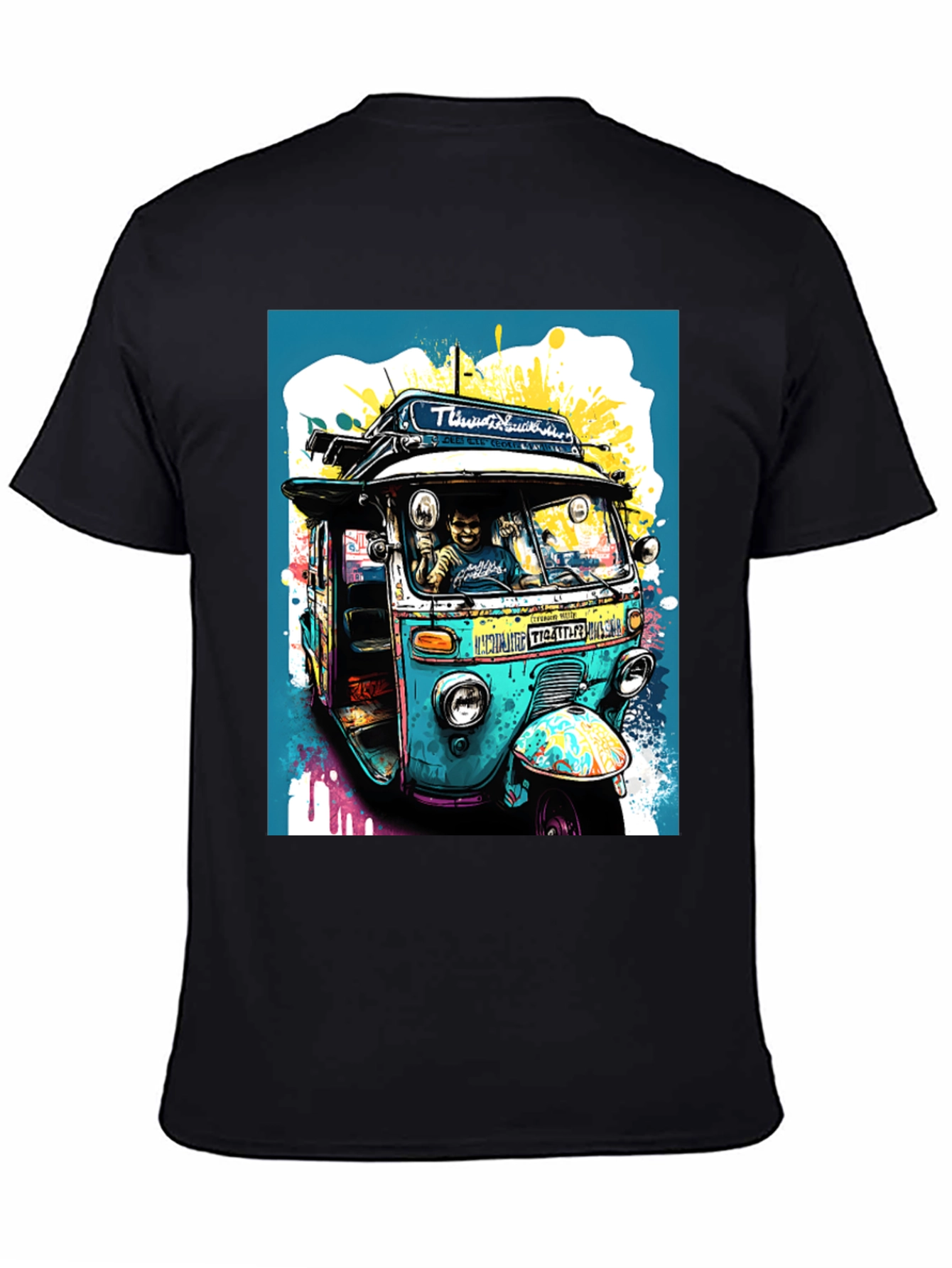 Thailand Tuk-Tuk Graphic Tee - Novelty Design
