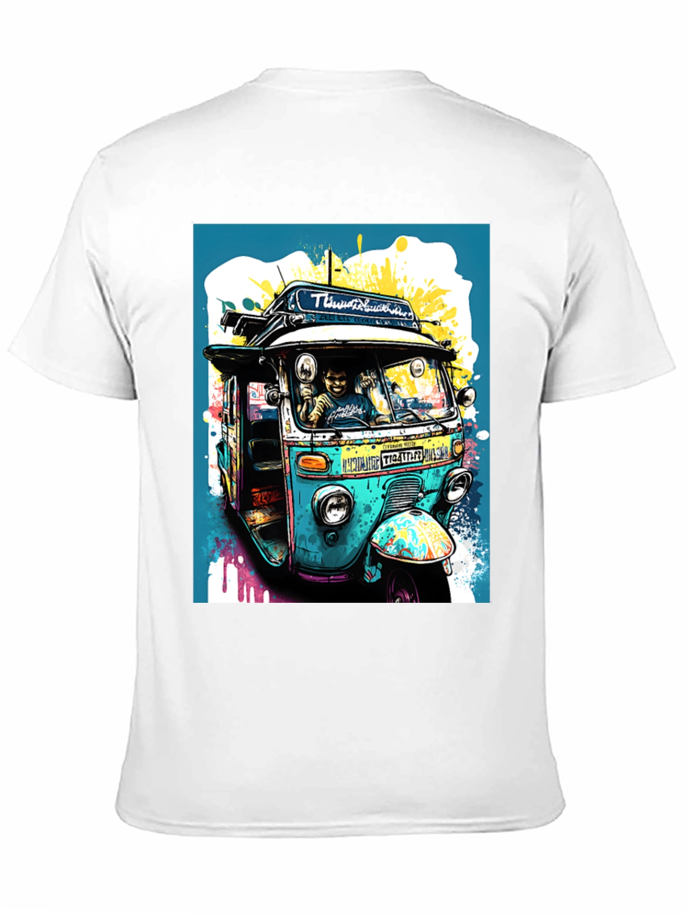 Thailand Tuk-Tuk Graphic Tee - Novelty Design