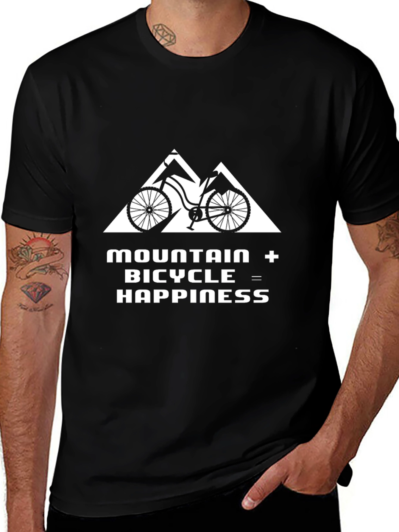 Mountain Bike Happiness Graphic T-Shirt