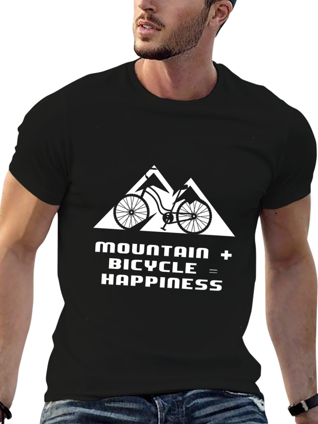Mountain Bike Happiness Graphic T-Shirt