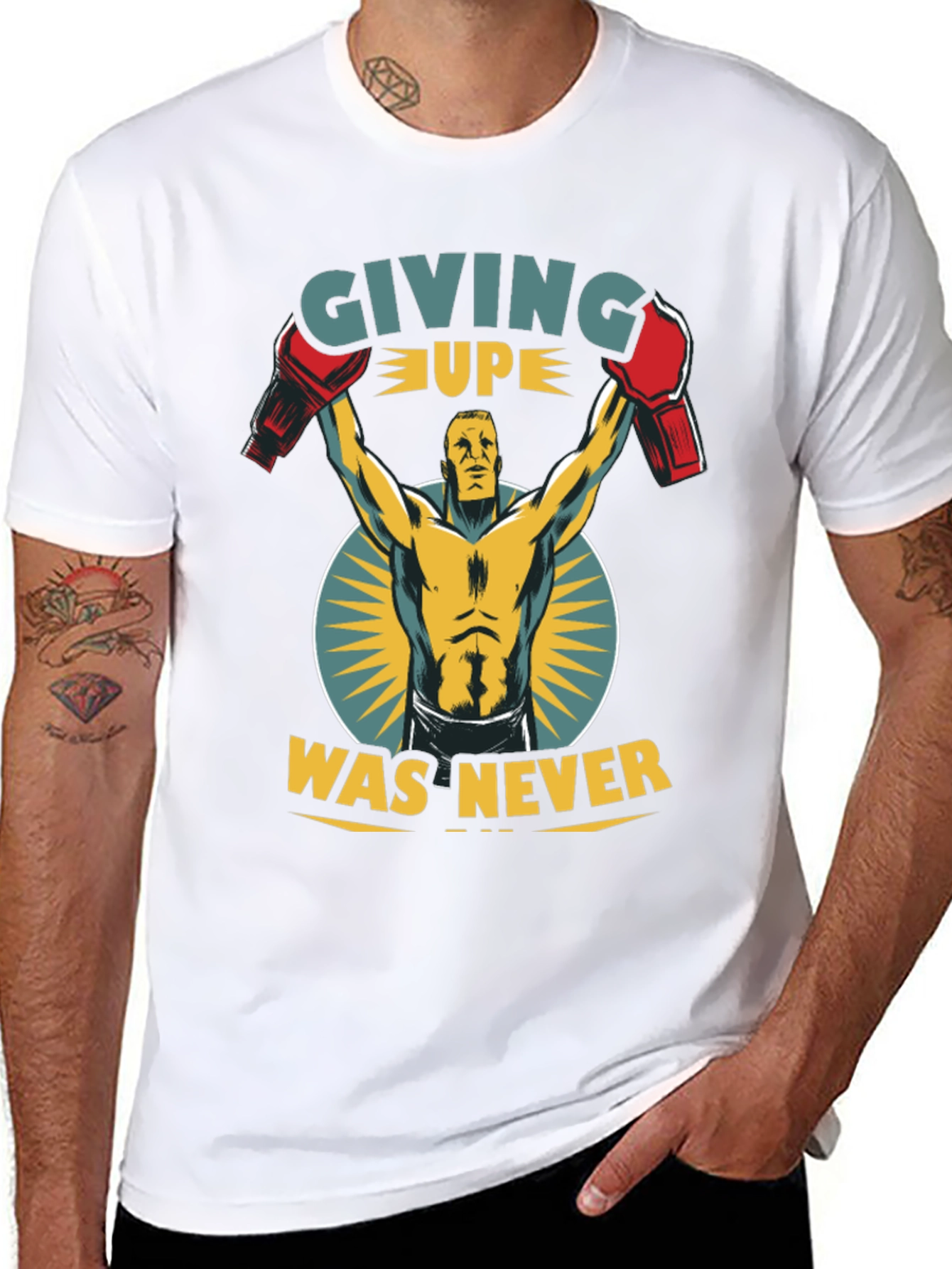 Never Giving Up Boxing T-Shirt