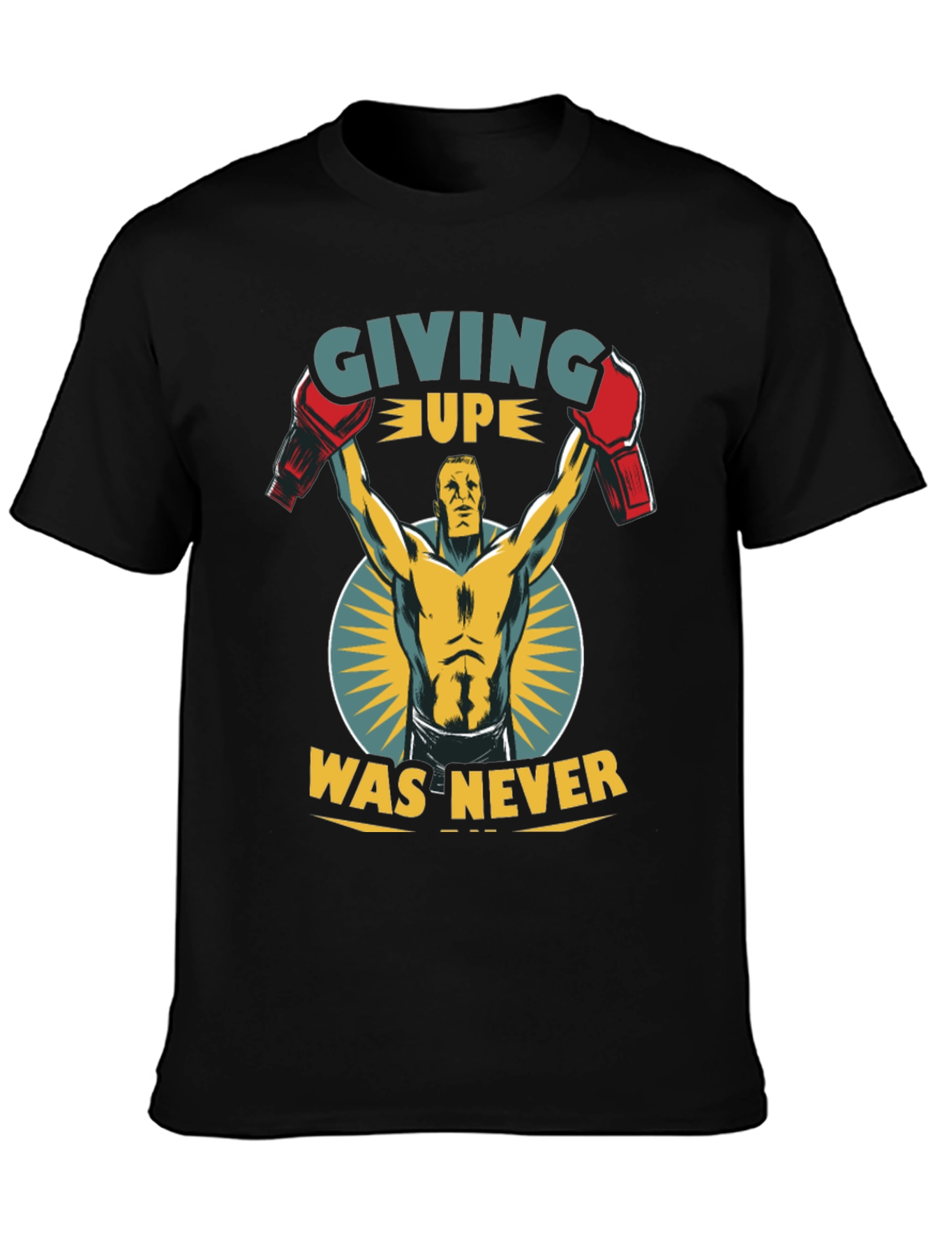 Never Giving Up Boxing T-Shirt