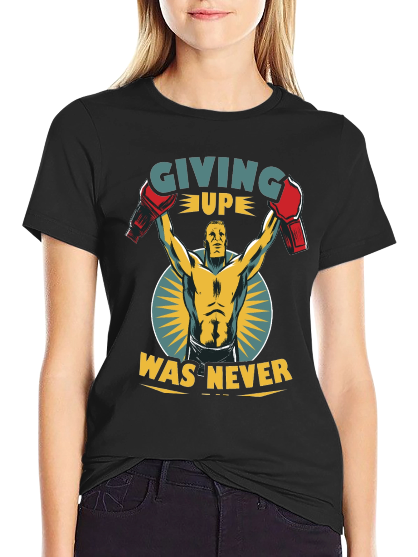 Never Giving Up Boxing T-Shirt