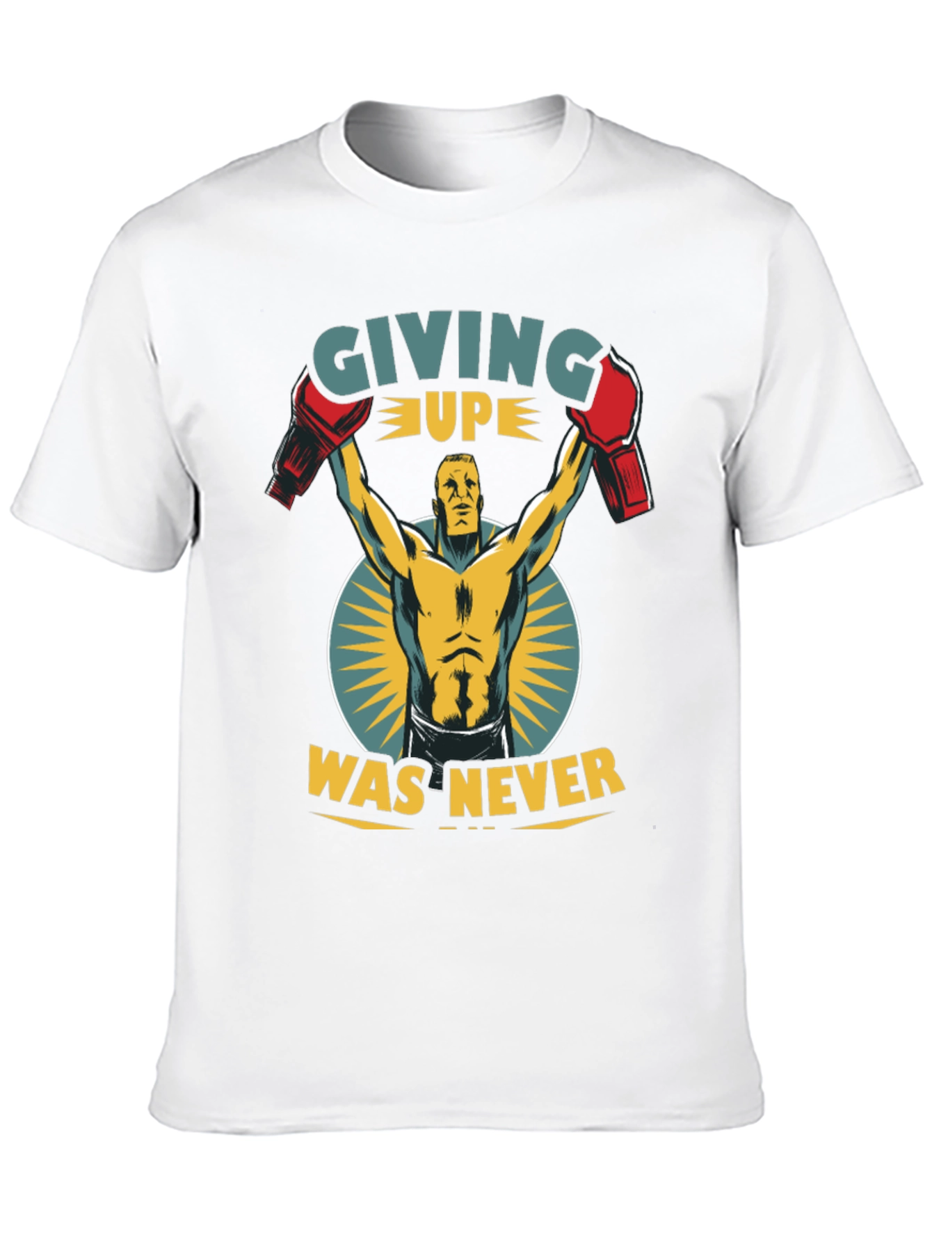 Never Giving Up Boxing T-Shirt