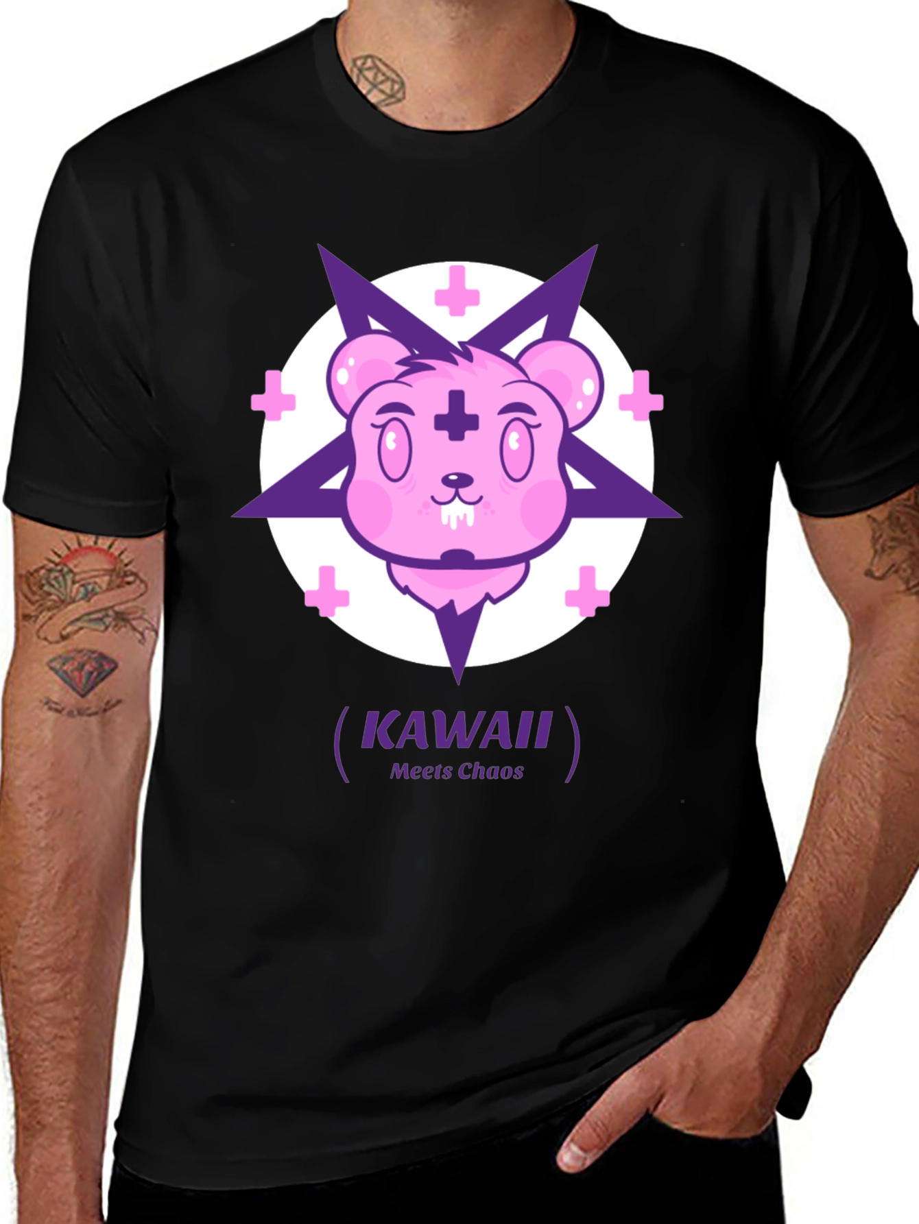 Kawaii Meets Chaos Graphic T-Shirt