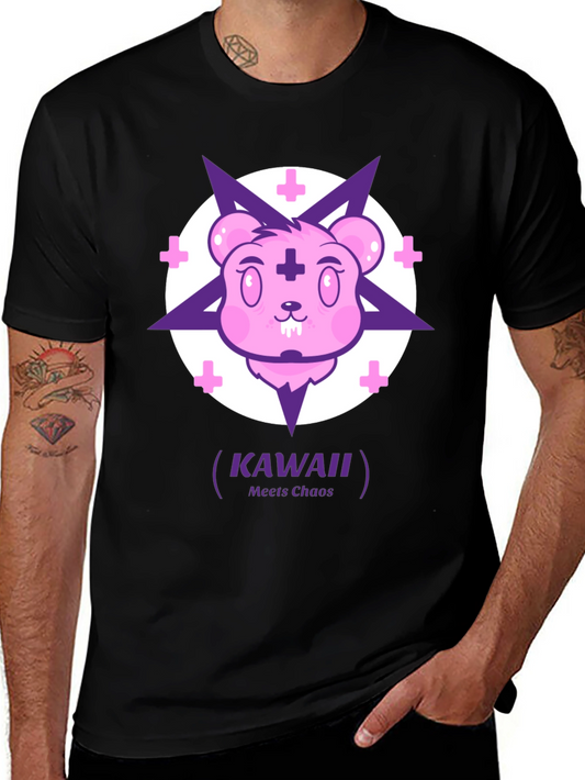 Kawaii Meets Chaos Graphic T-Shirt