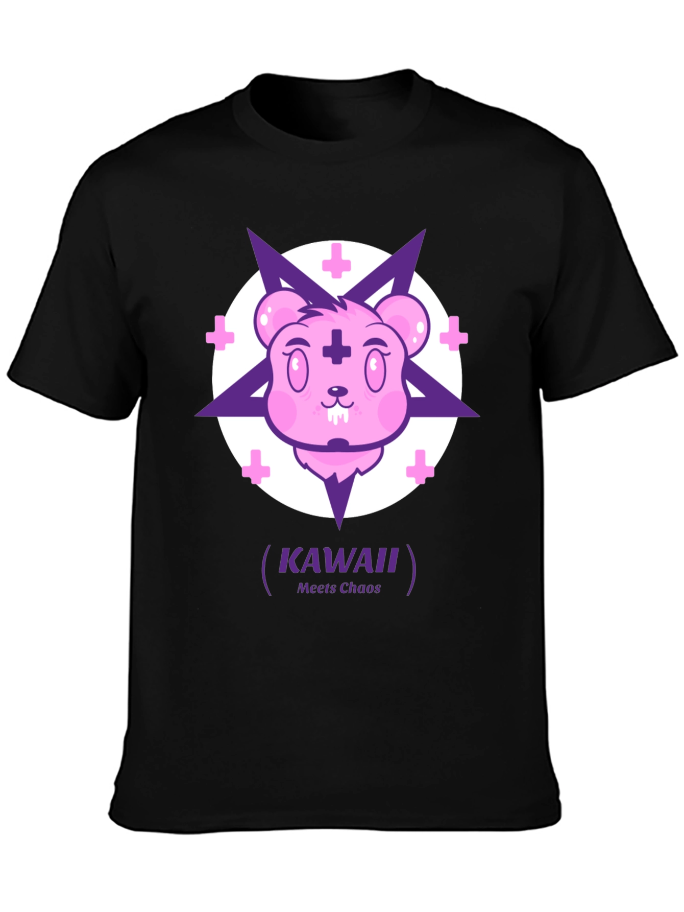 Kawaii Meets Chaos Graphic T-Shirt