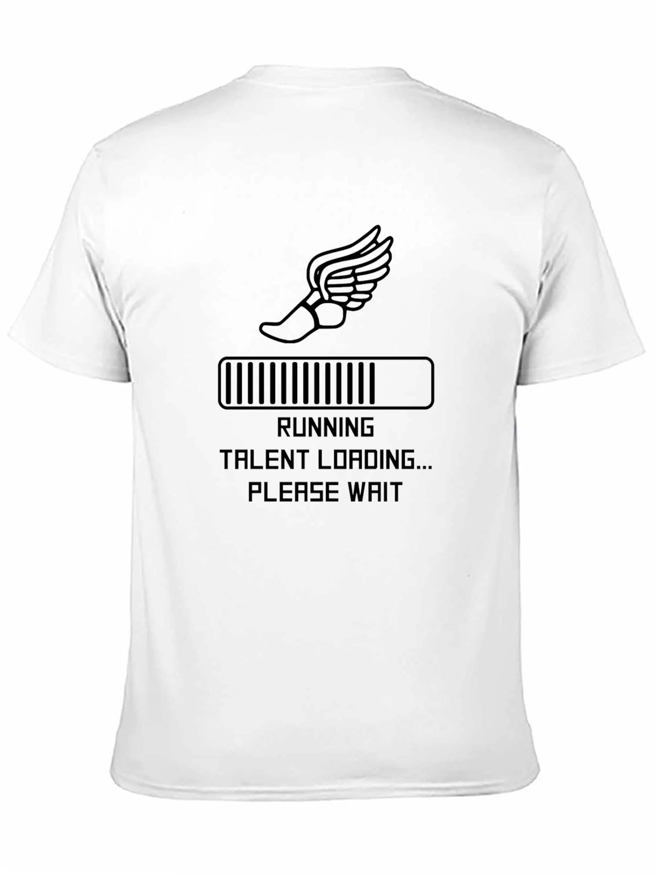 Running Talent Loading Mens Black T-Shirt