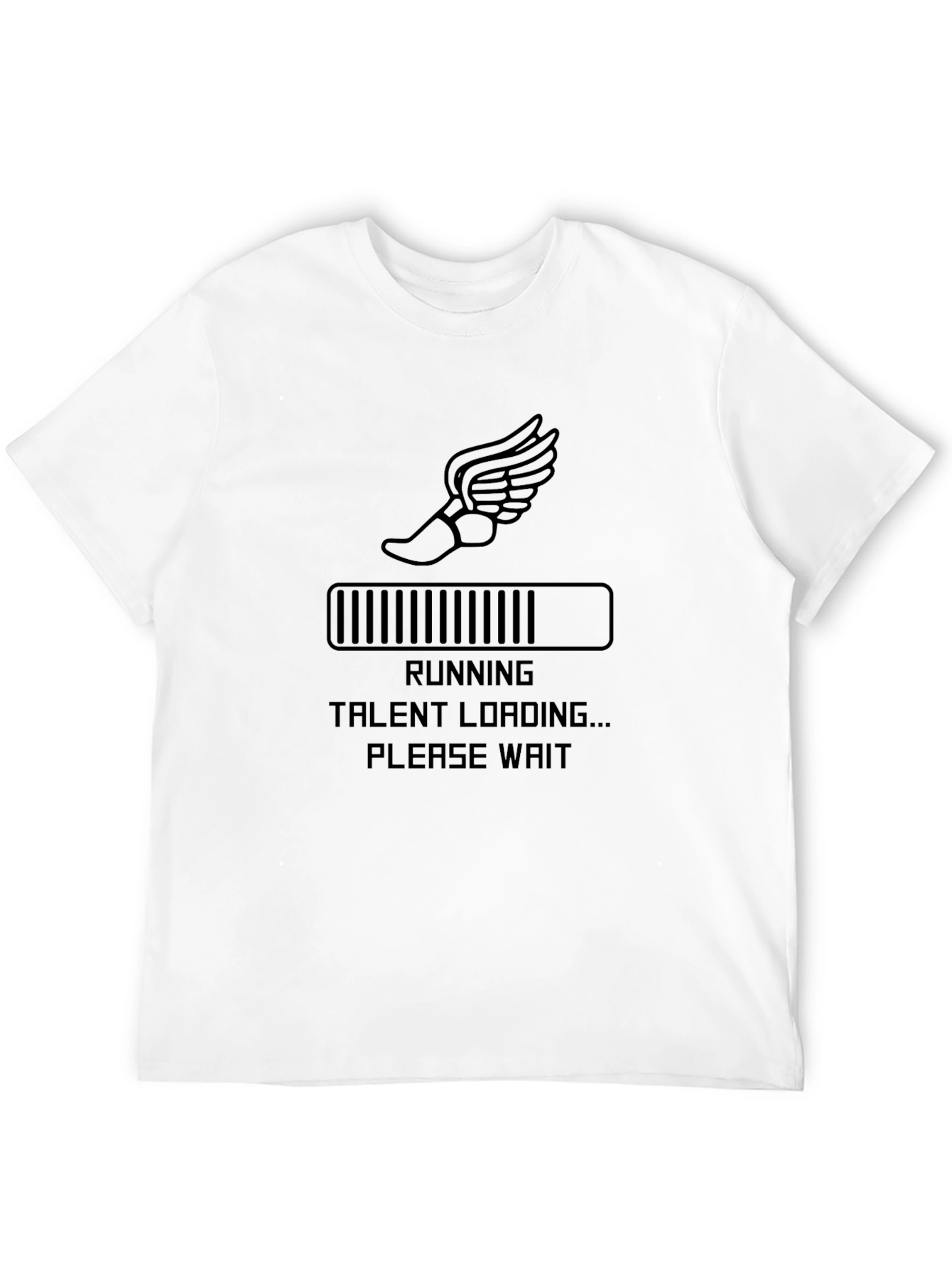 Running Talent Loading Mens Black T-Shirt