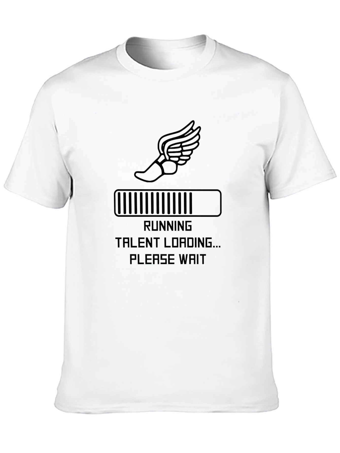 Running Talent Loading Mens Black T-Shirt