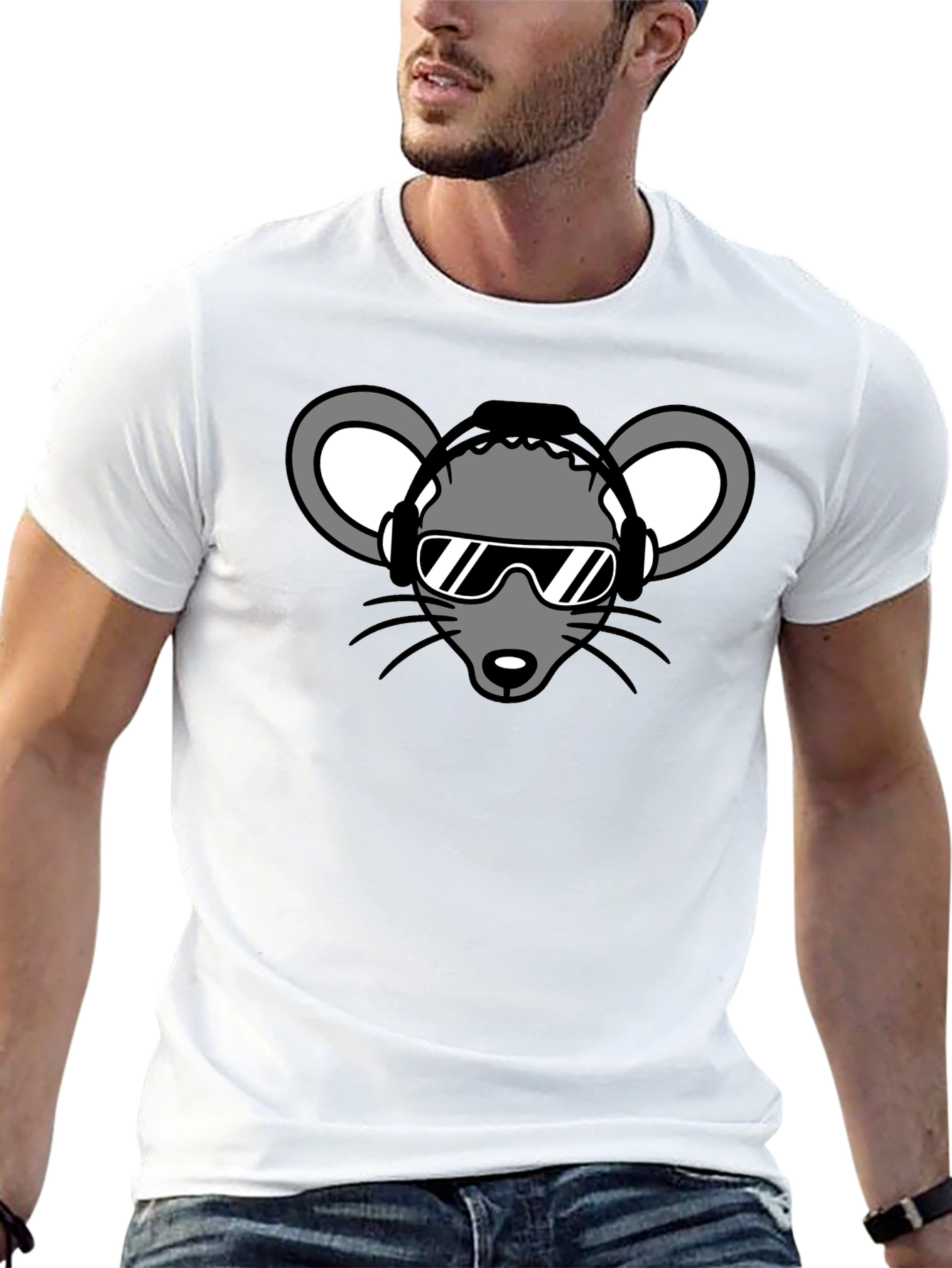 DJ Mouse Graphic Tee - Cool & Unique!