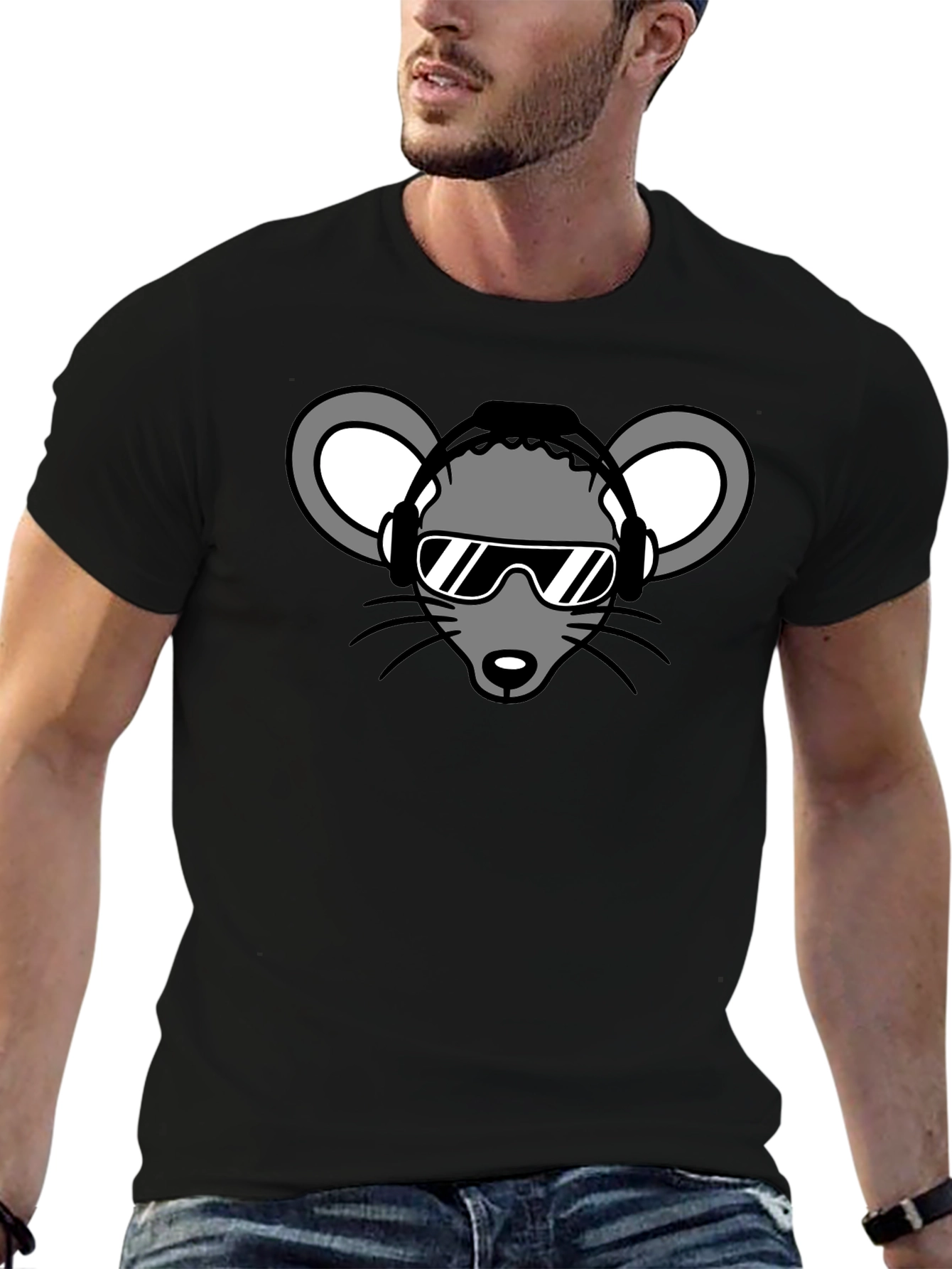 DJ Mouse Graphic Tee - Cool & Unique!