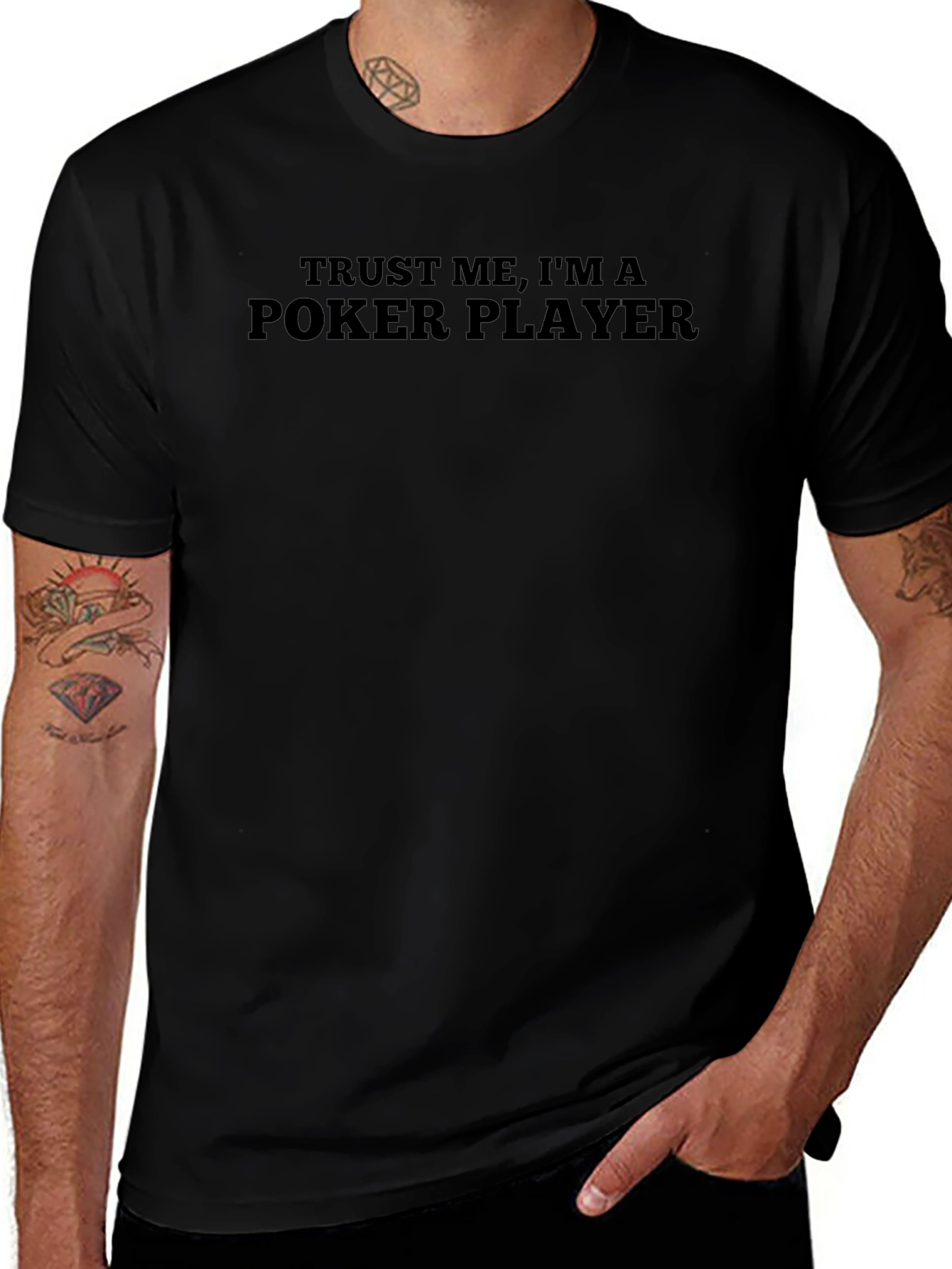 Poker Player Graphic T-Shirt - Trust Me Tee