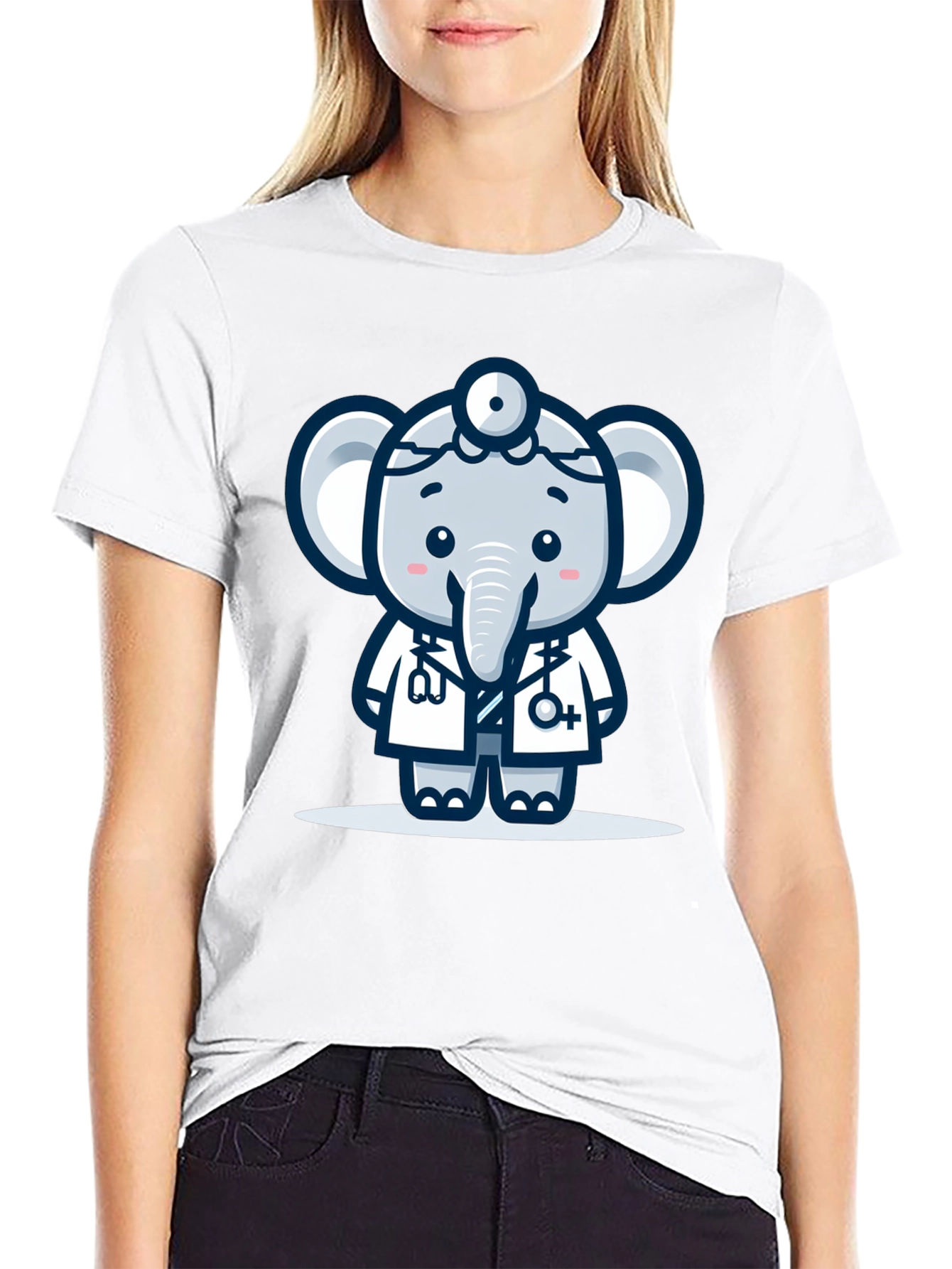 Doctor Elephant Graphic T-Shirt
