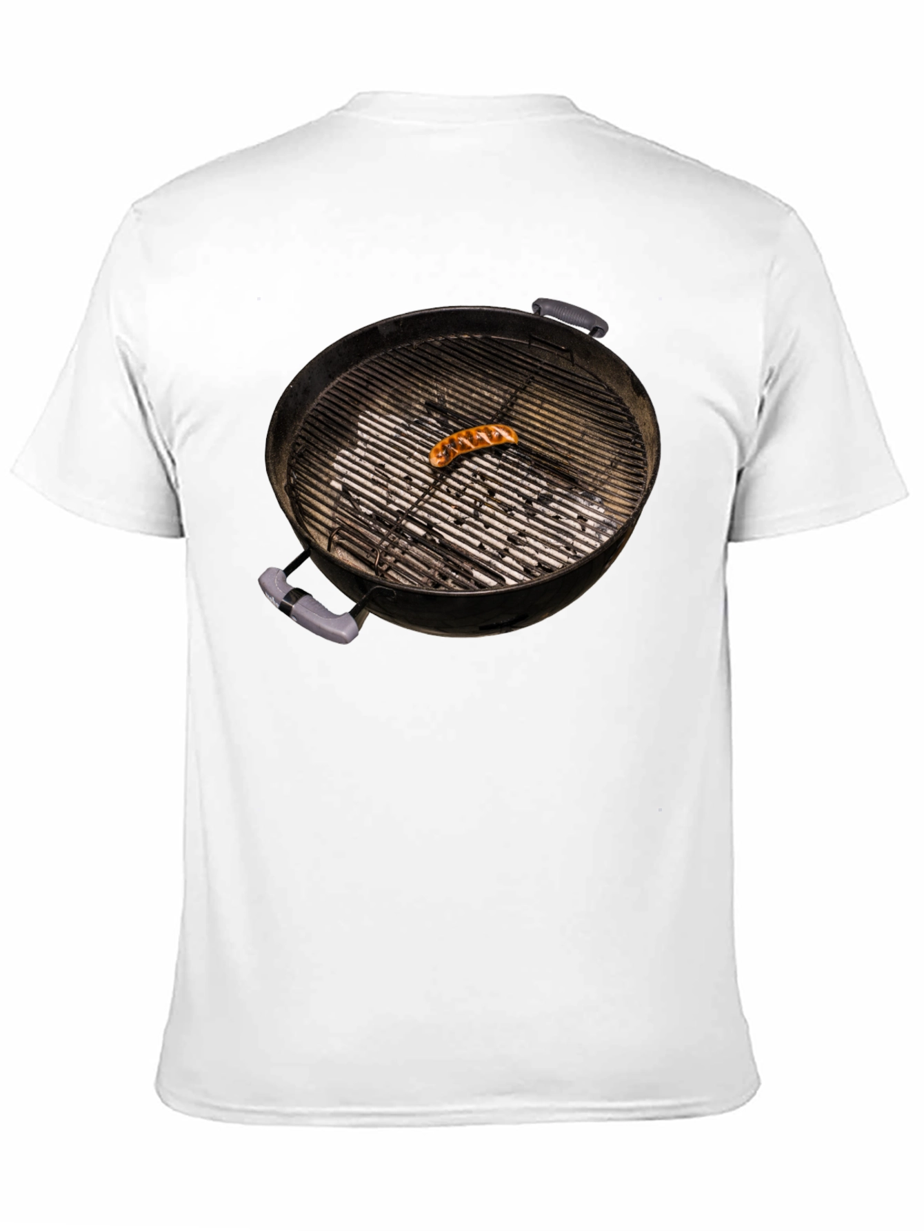BBQ Grill T-Shirt with Sausage - Novelty Summer Tee