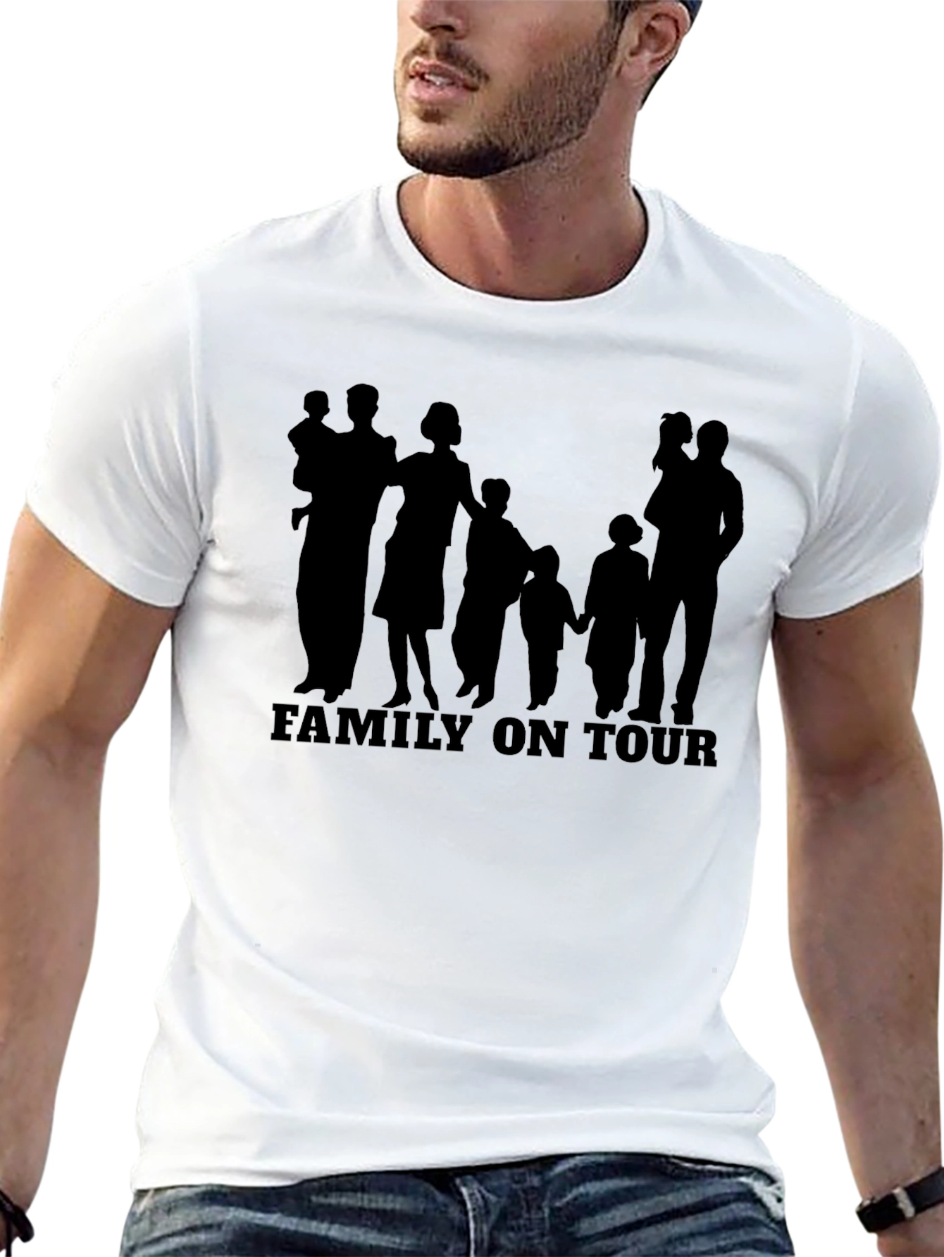 Family On Tour Black T-Shirt