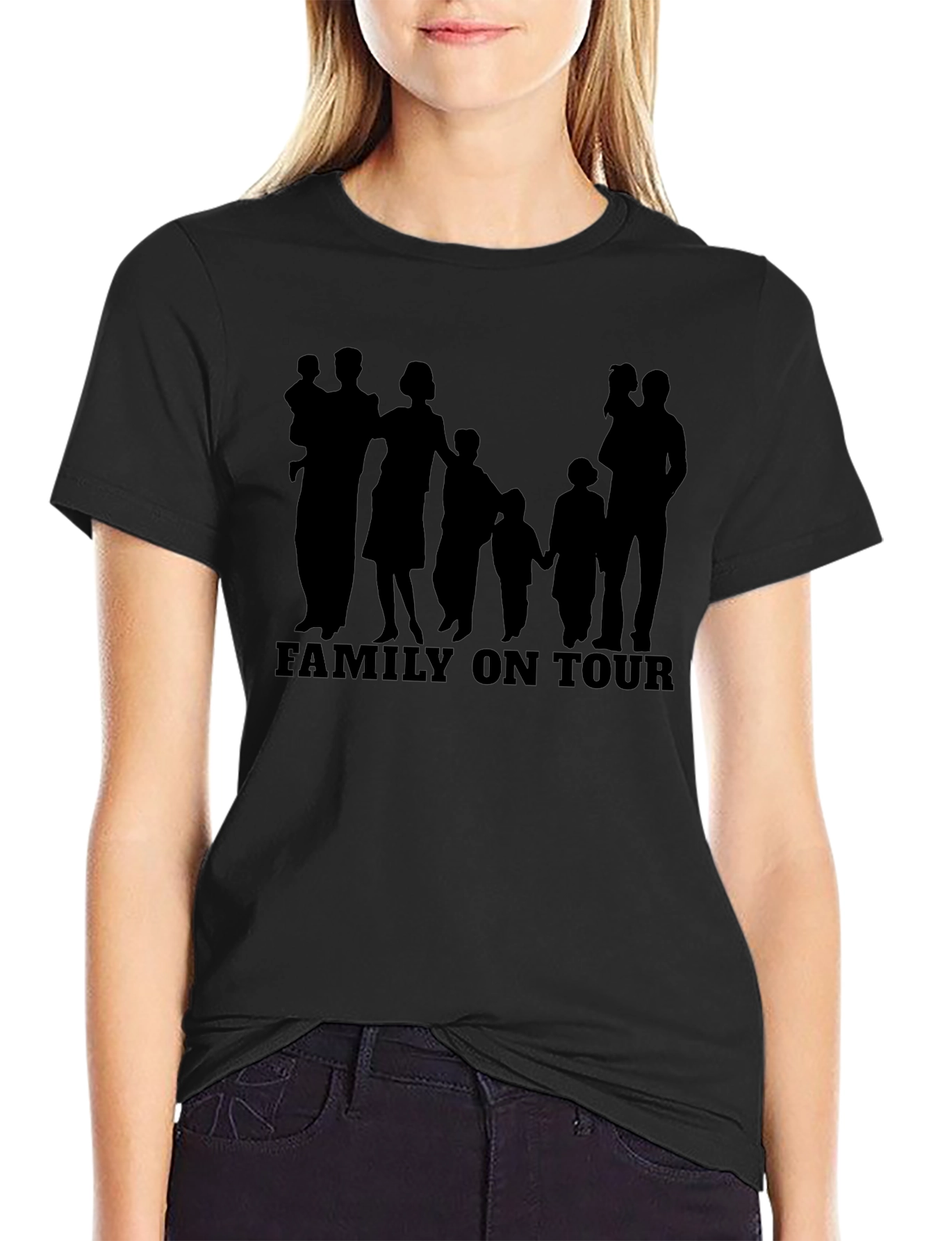 Family On Tour Black T-Shirt