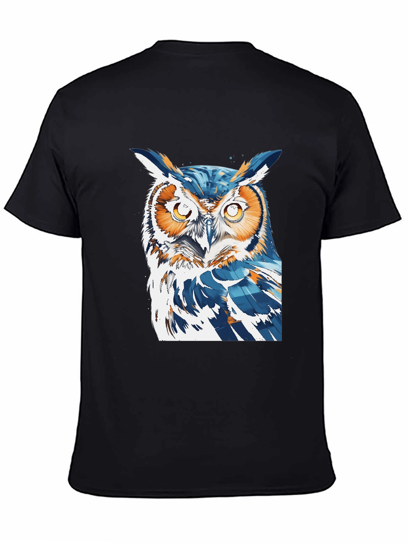Cool Owl Graphic Tee - Black T-Shirt