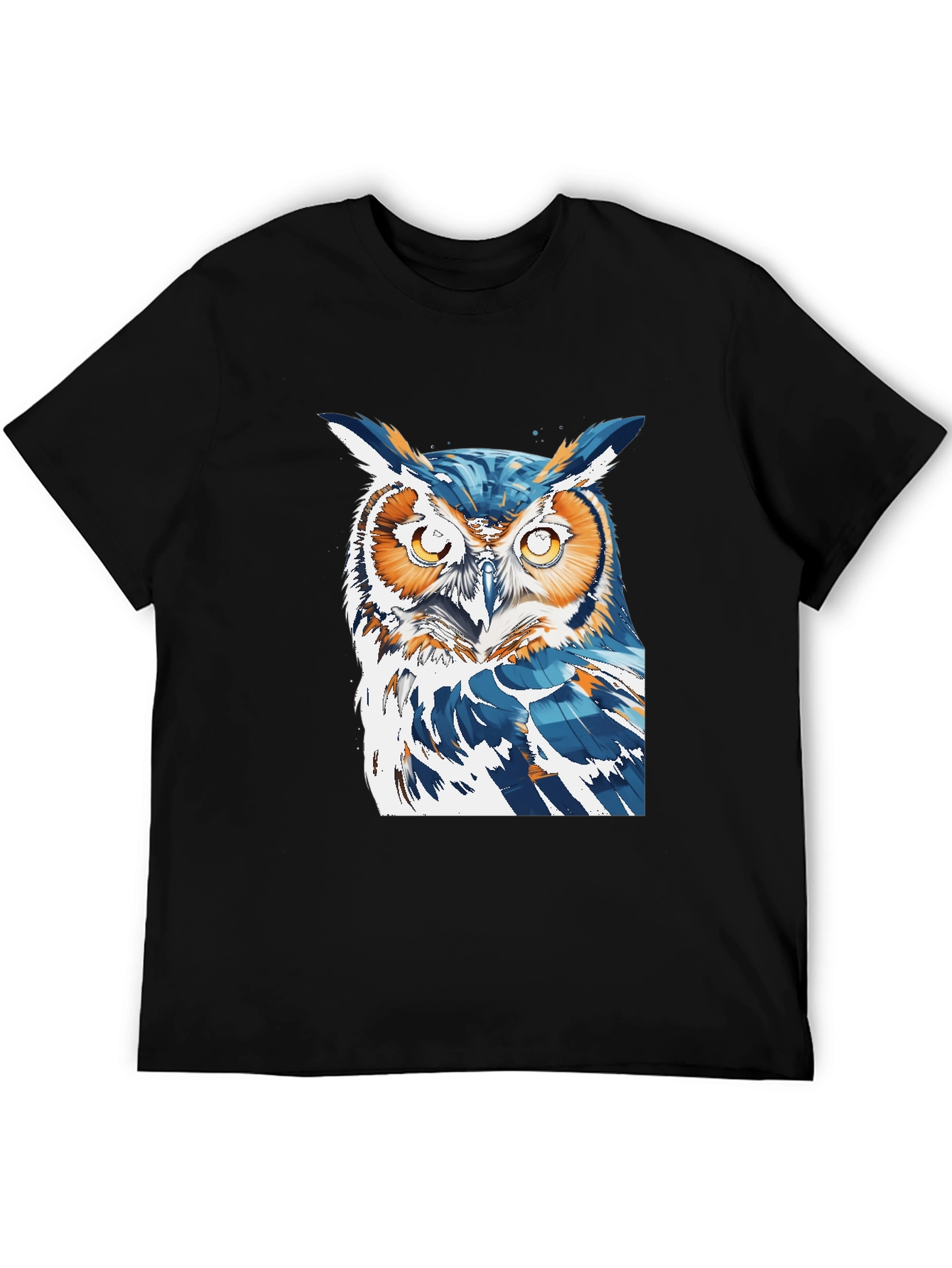 Cool Owl Graphic Tee - Black T-Shirt