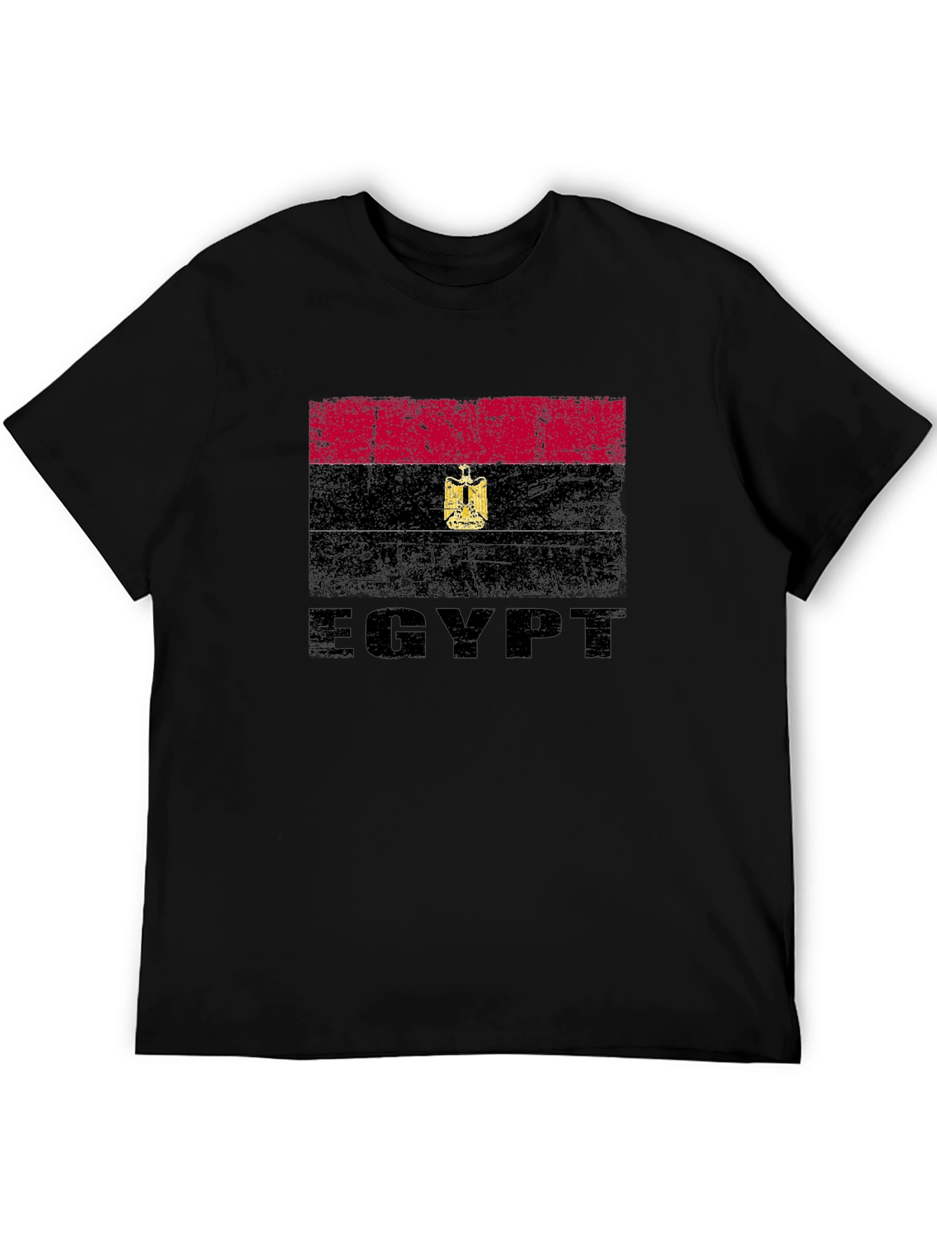 Egypt Flag Graphic T-Shirt - Distressed Design