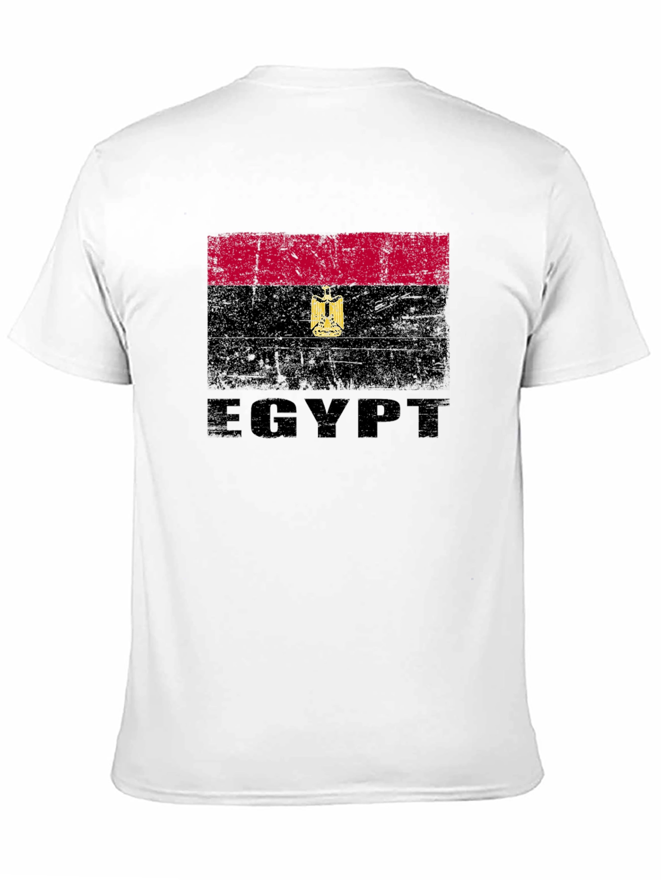Egypt Flag Graphic T-Shirt - Distressed Design