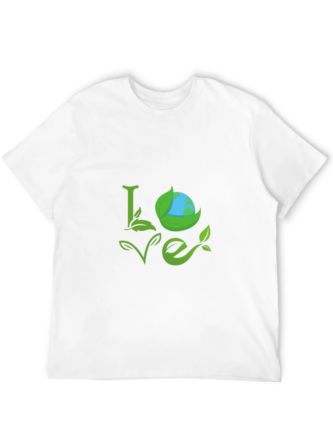 Eco Love Black T-Shirt - Earth Day Apparel