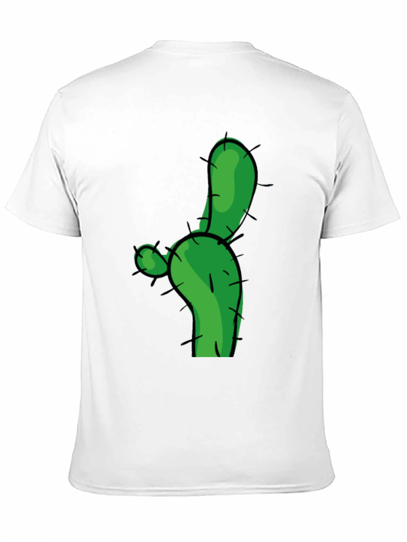 Cactus Graphic Tee - Green Novelty T-Shirt