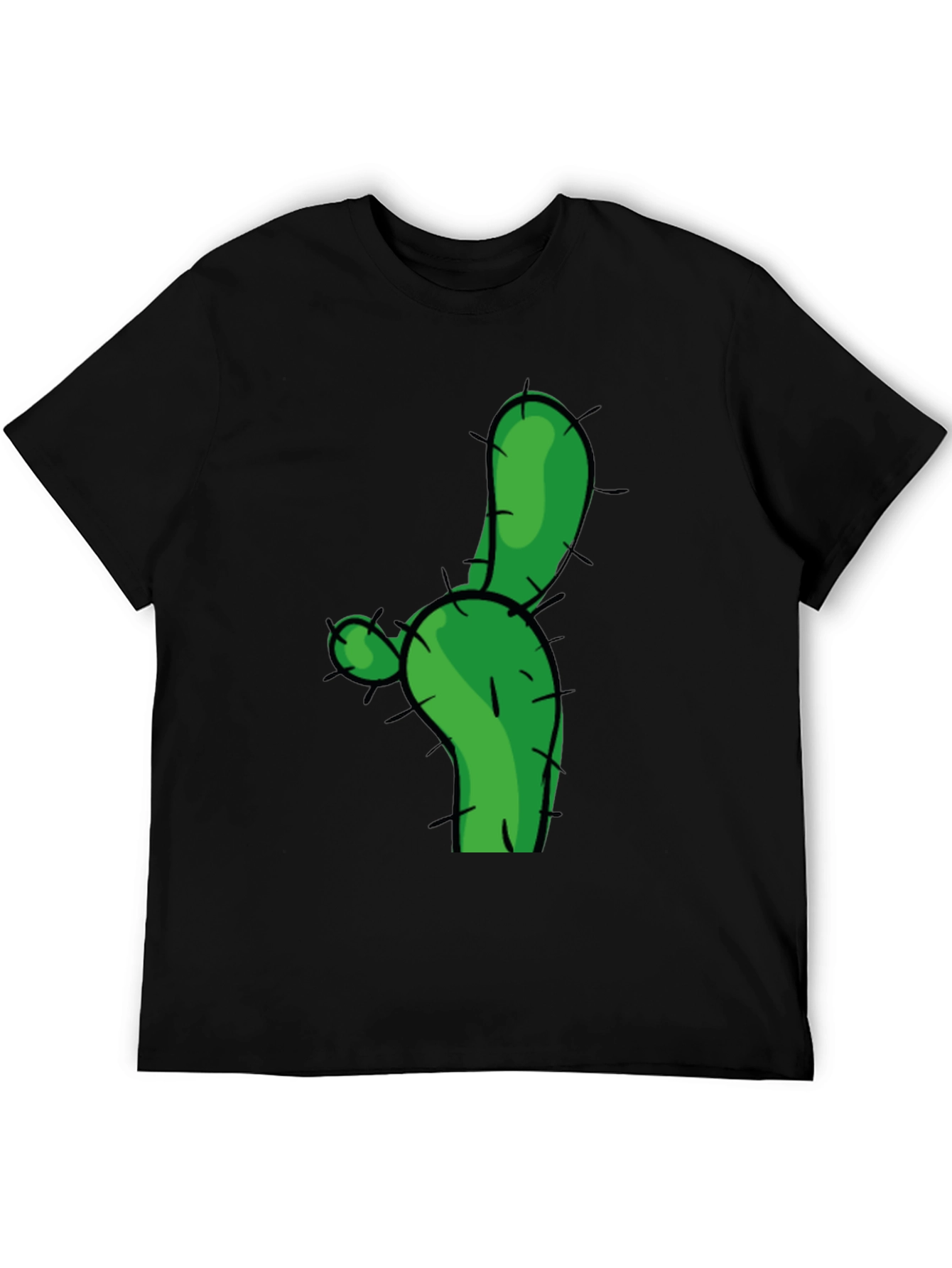 Cactus Graphic Tee - Green Novelty T-Shirt