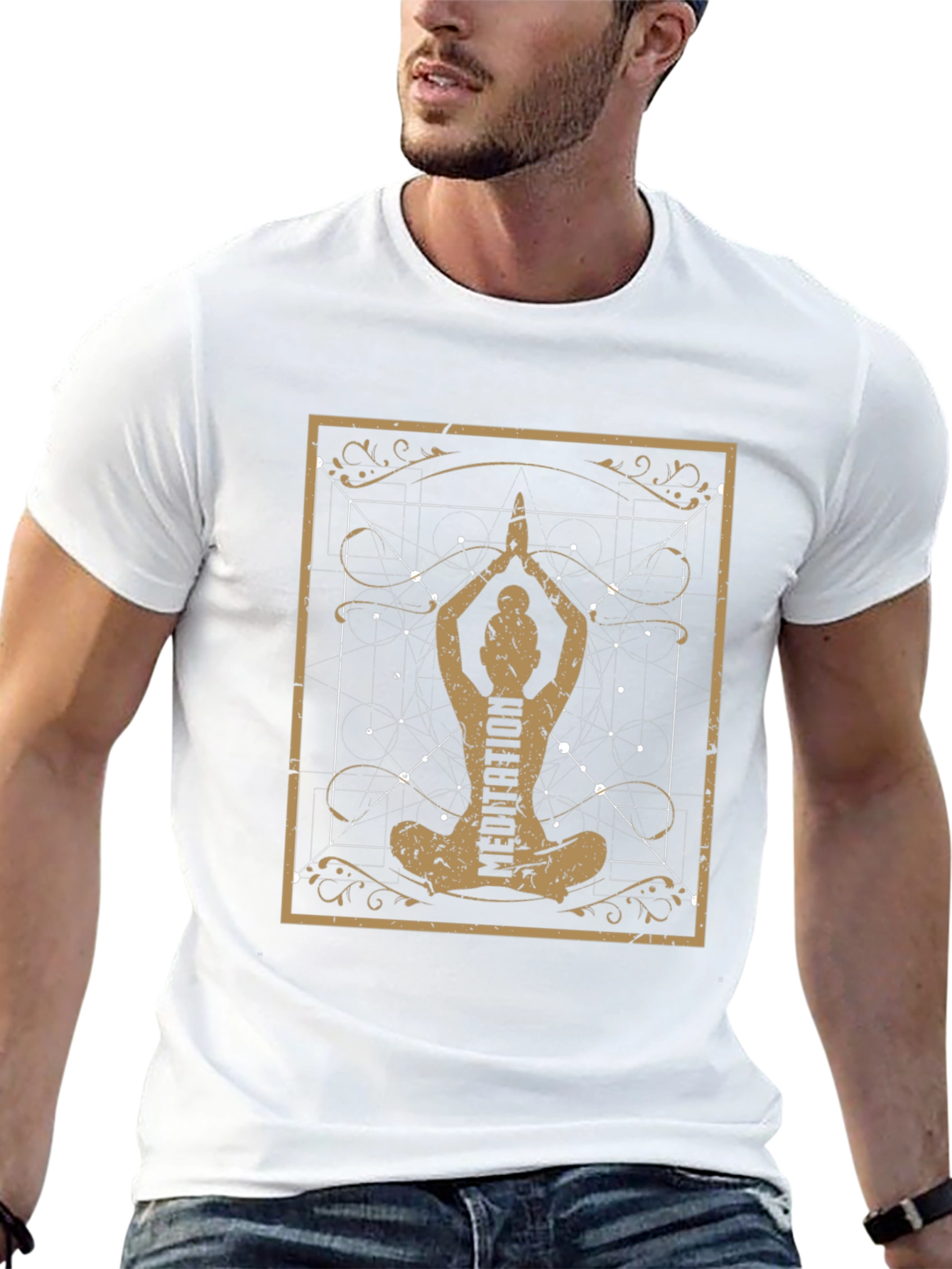 Meditation Graphic T-Shirt - Black