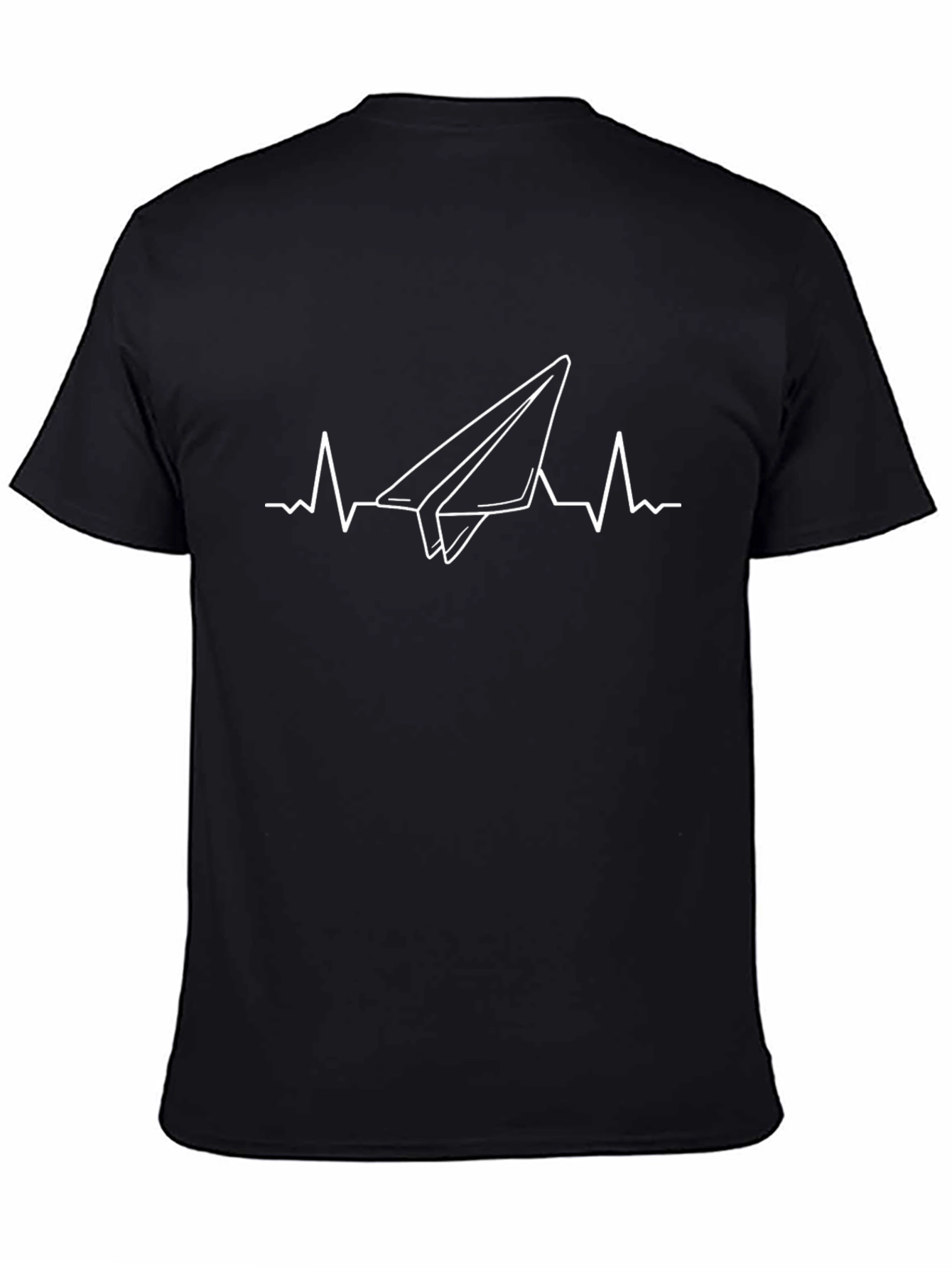 Paper Plane Heartbeat T-Shirt - Aviation Lover Tee
