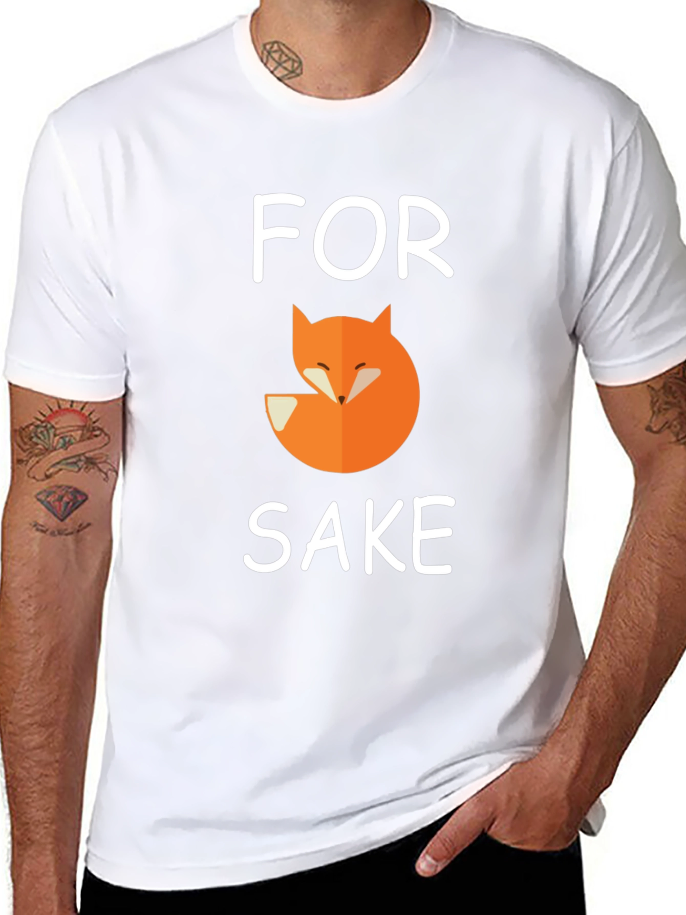 For Fox Sake T-Shirt Funny Graphic Tee
