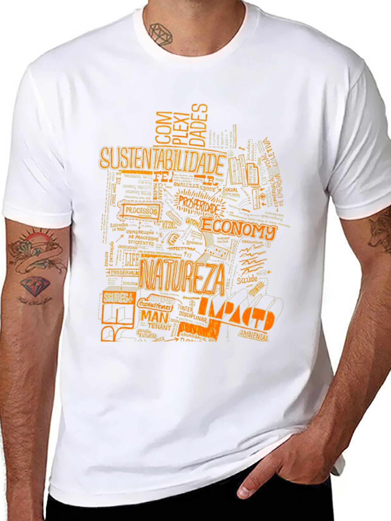 Sustainability Word Art Graphic Tee