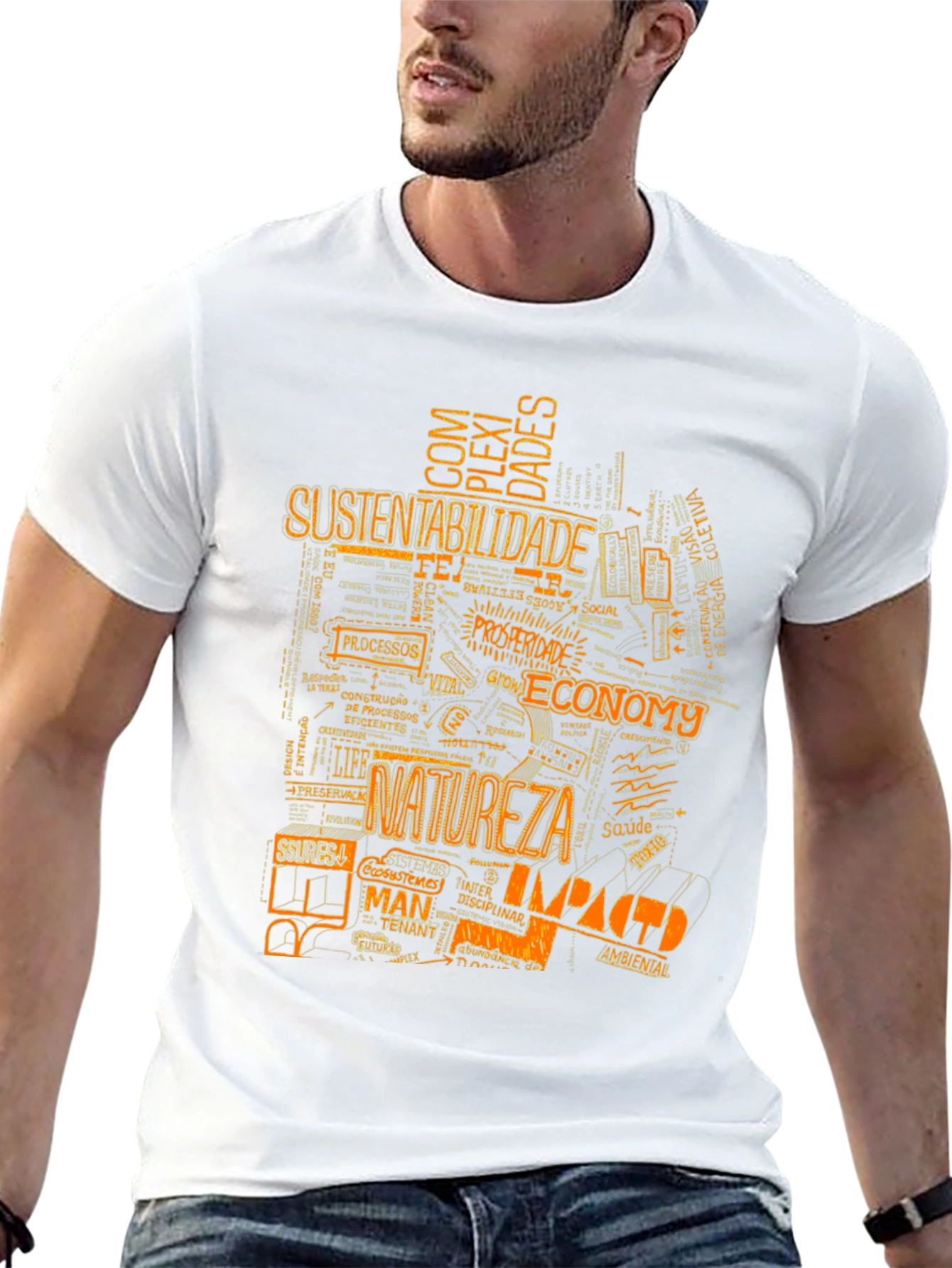Sustainability Word Art Graphic Tee