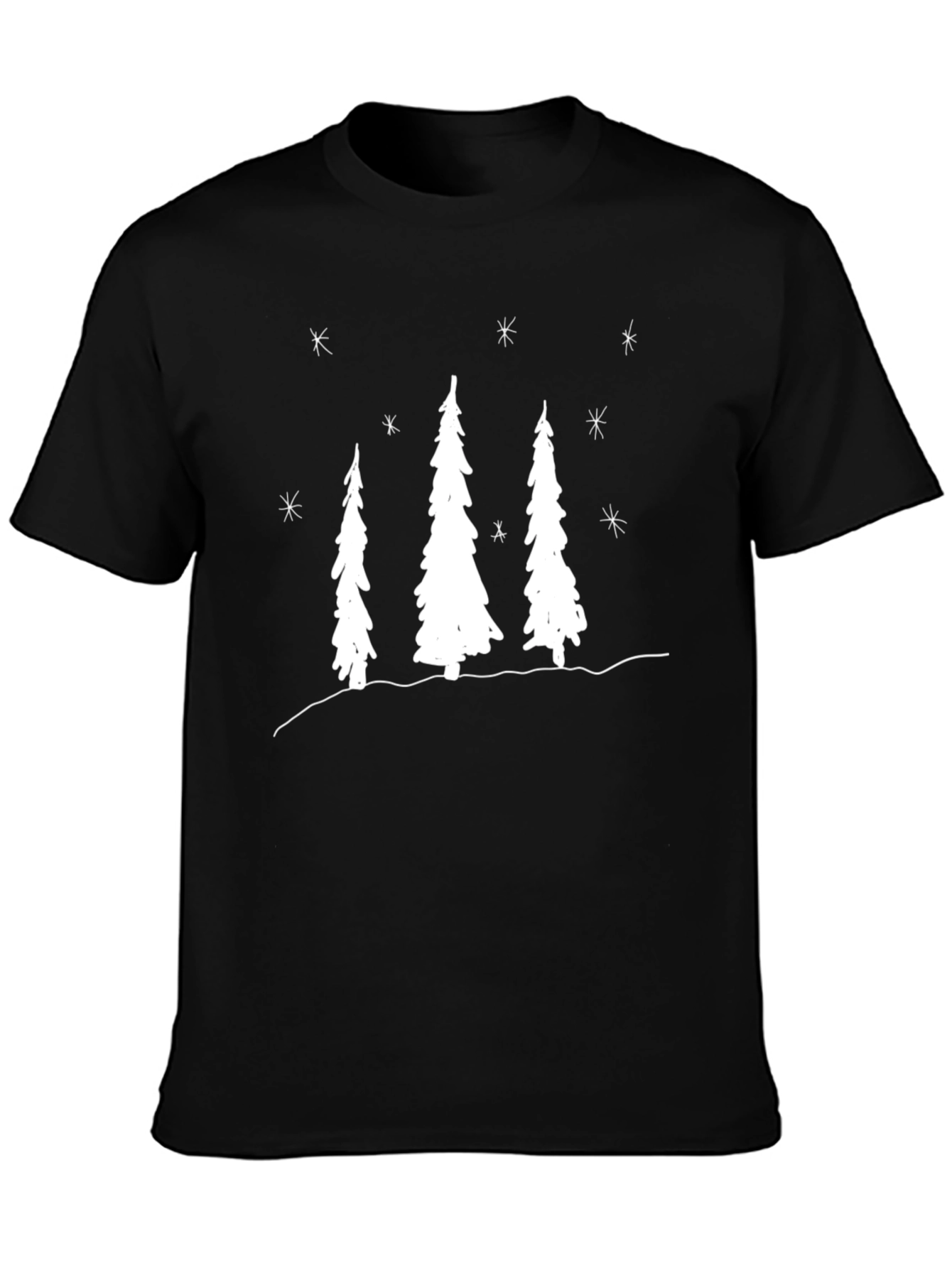 Winter Scene Crew Neck T-Shirt